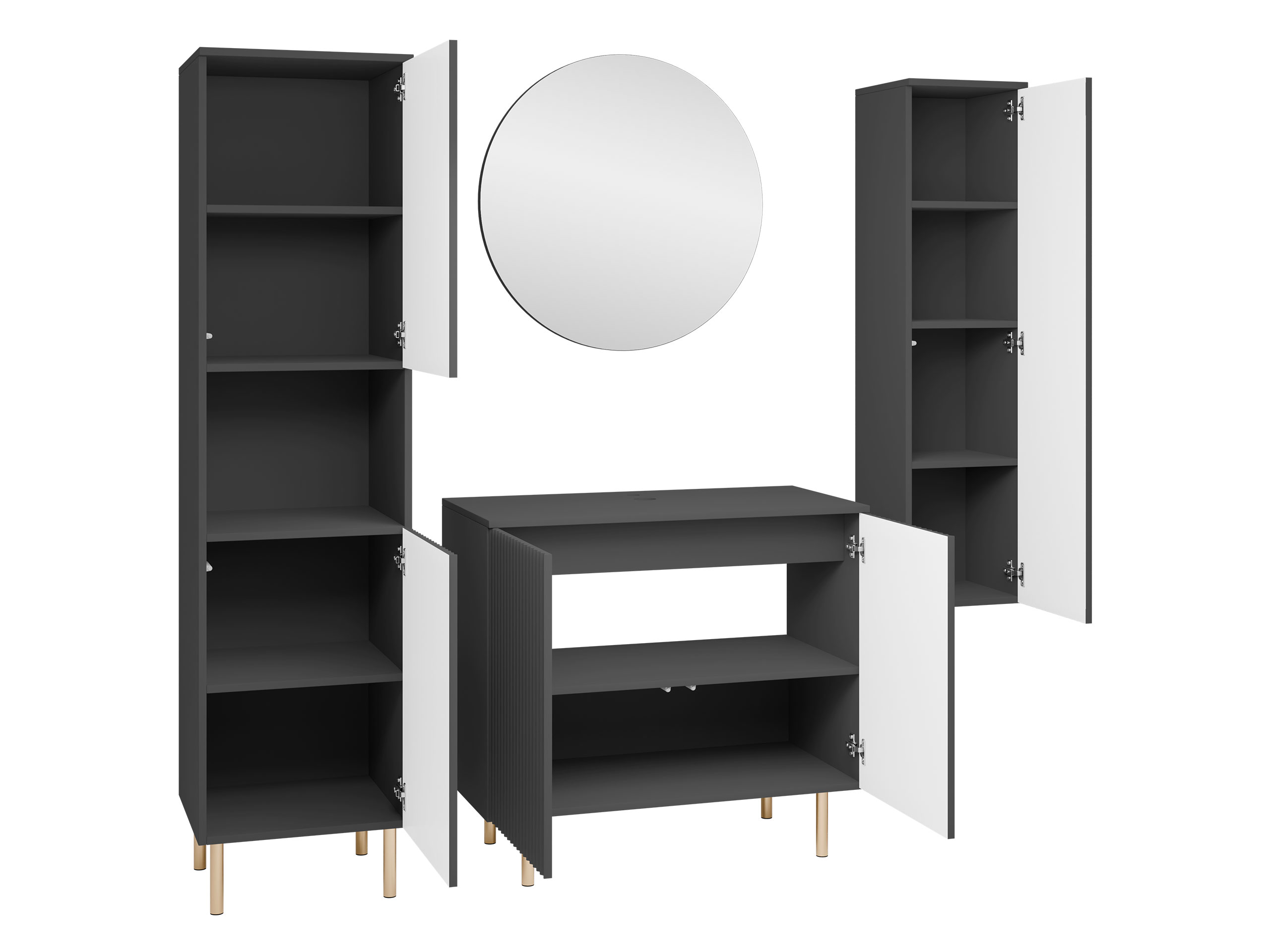 Set bagno Decus V (Nero)