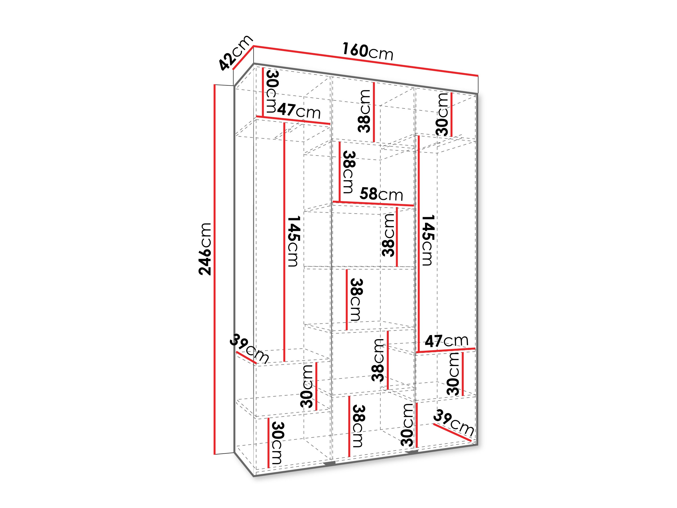 Armadio Hartford 563 (Bianco)