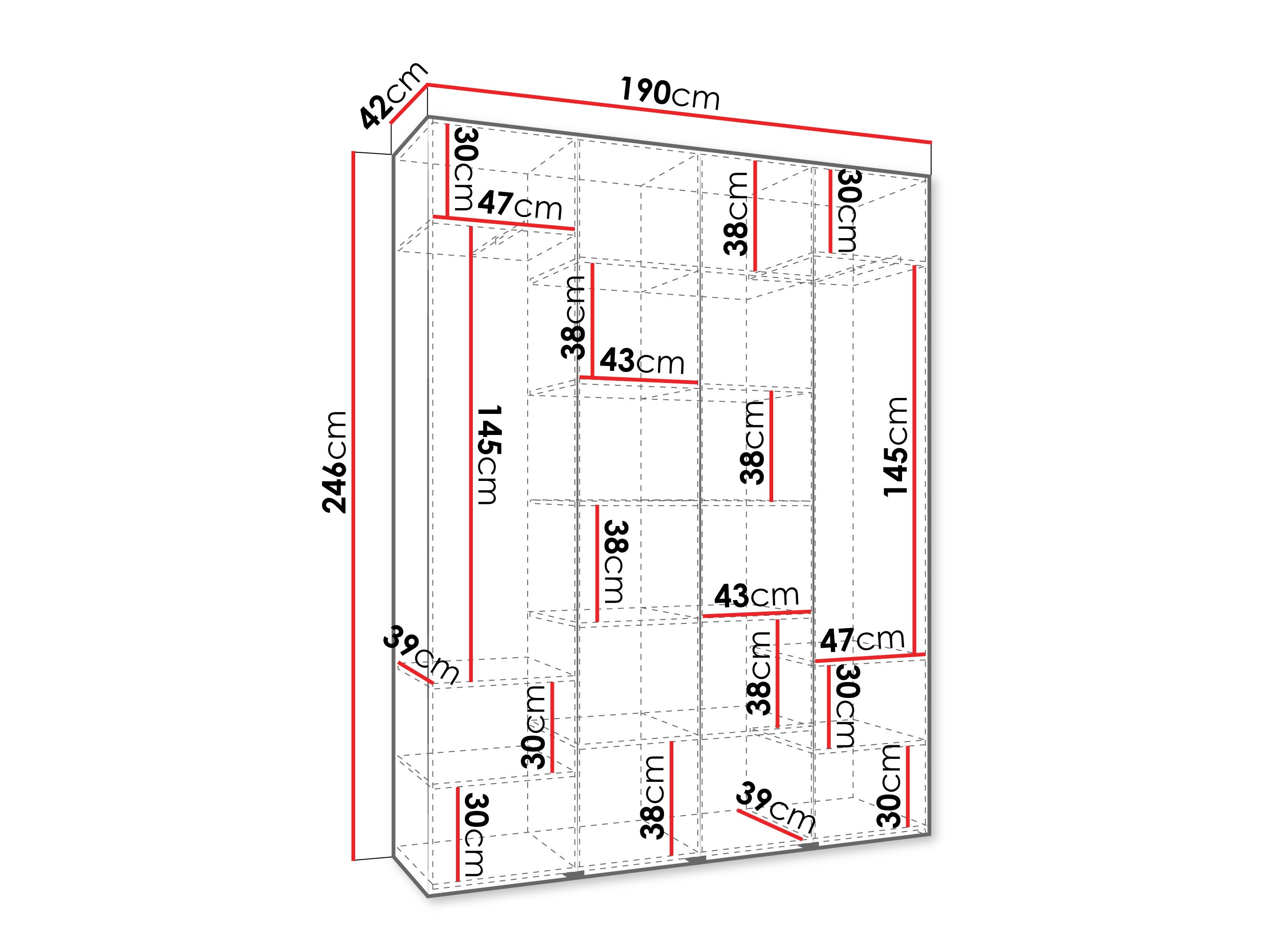 Armadio Hartford 564 (Bianco)