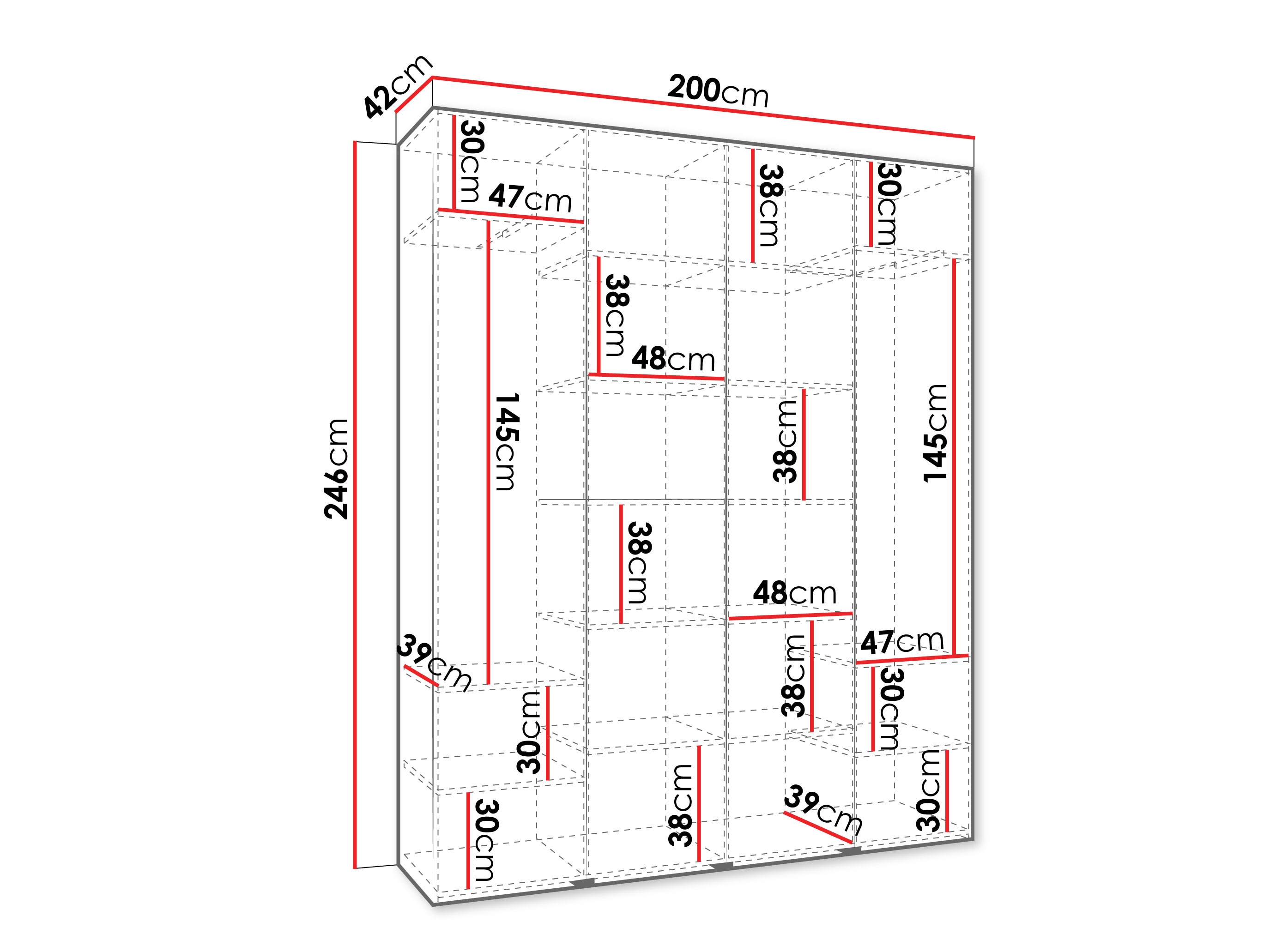 Armadio Hartford 564 (Bianco)