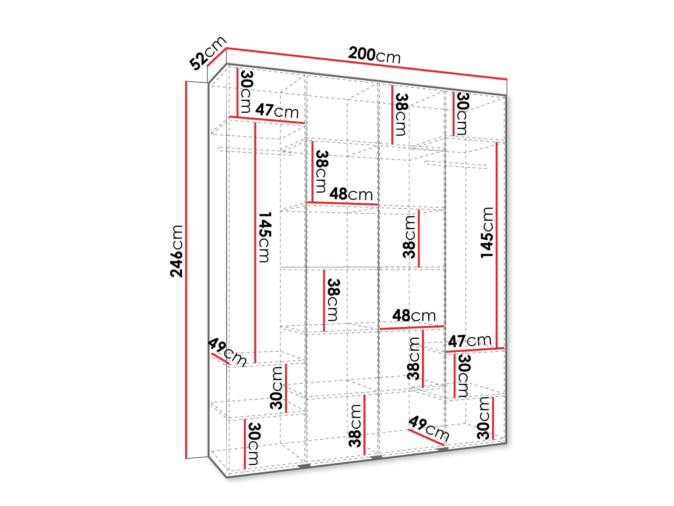 Armadio Hartford 564 (Bianco)