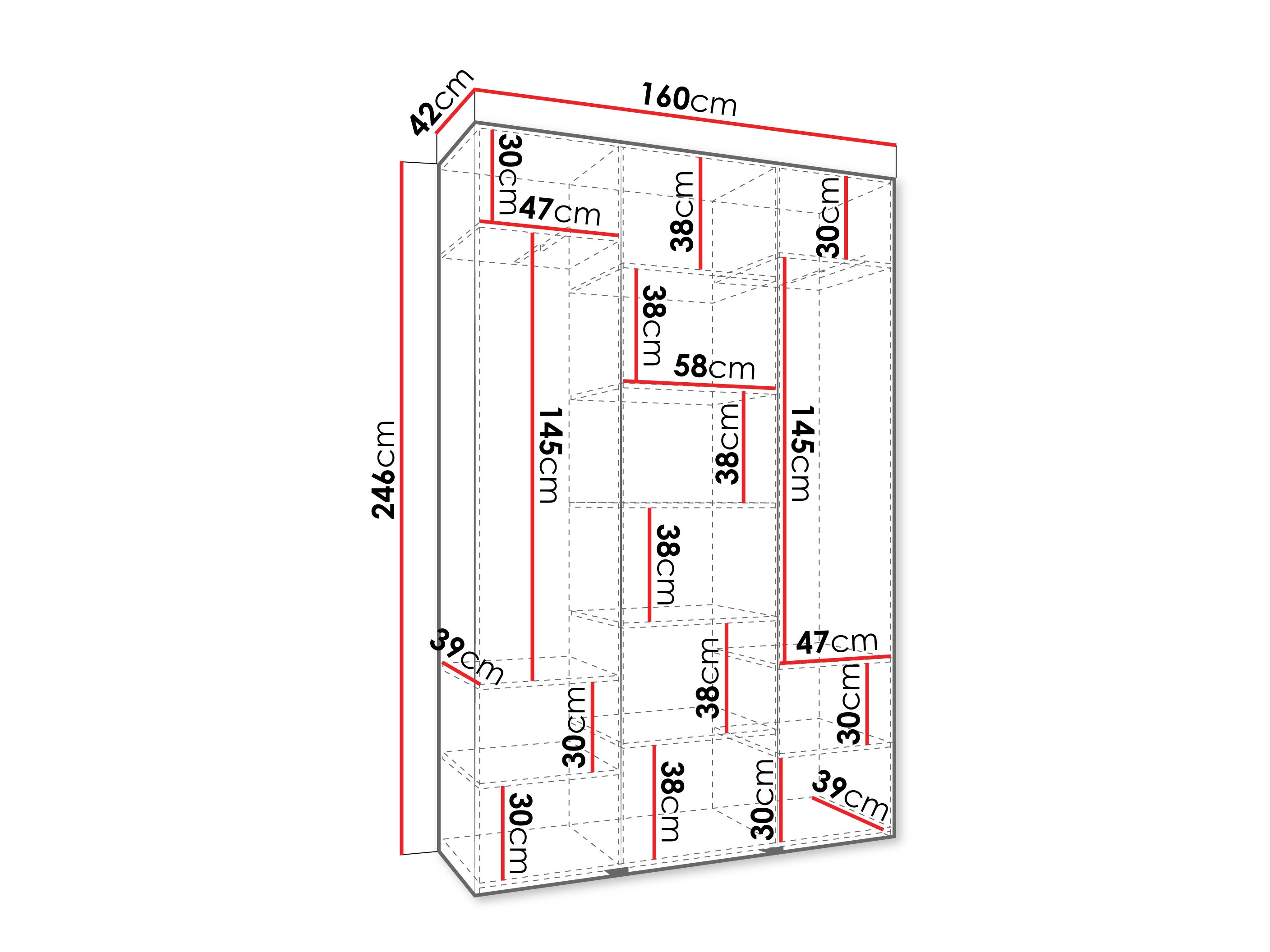 Armadio Hartford 571 (Bianco)