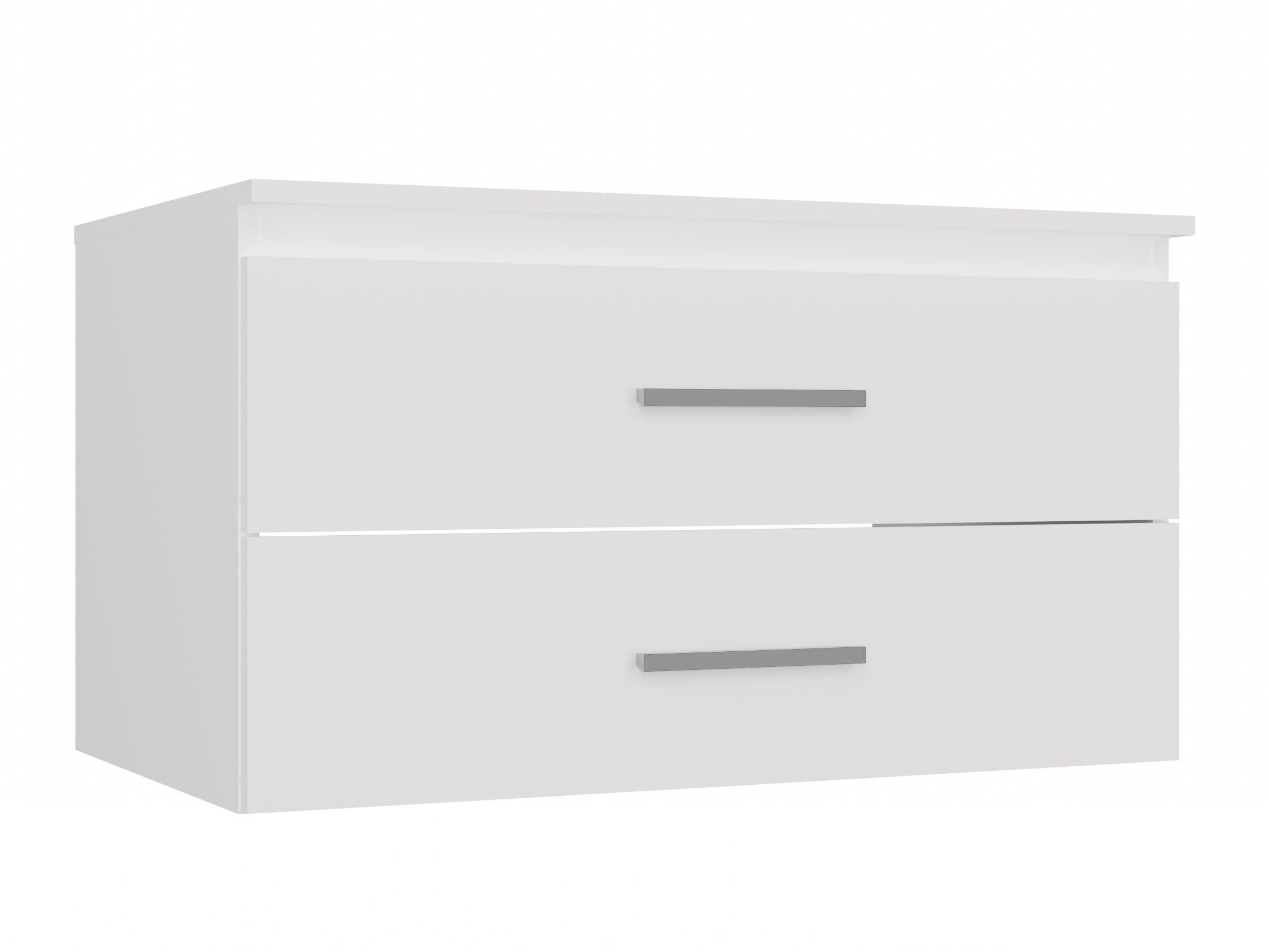 Comodino da bagno per lavandino Nolmaru 113 (Bianco)