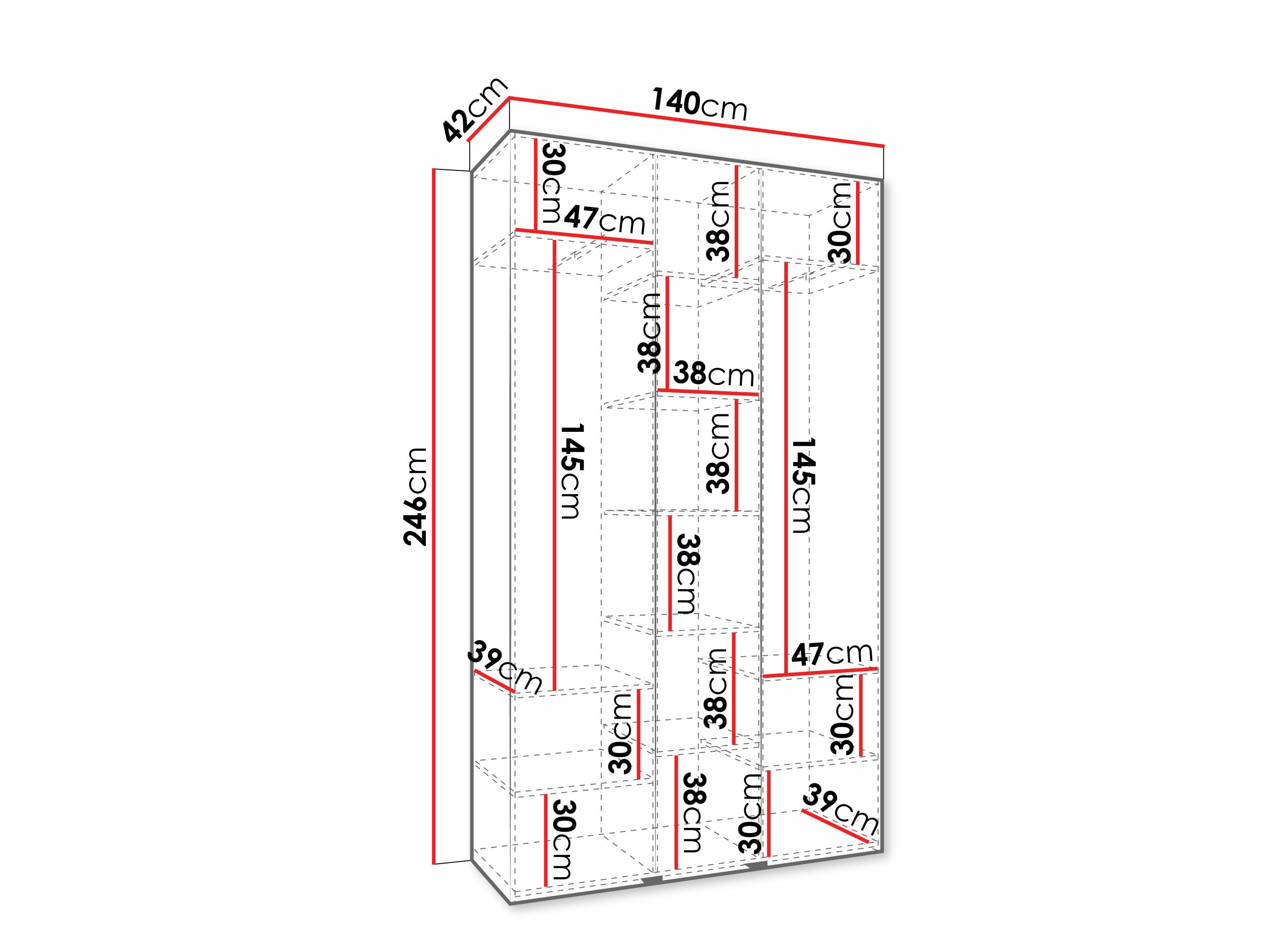 Armadio Hartford 573 (Bianco)