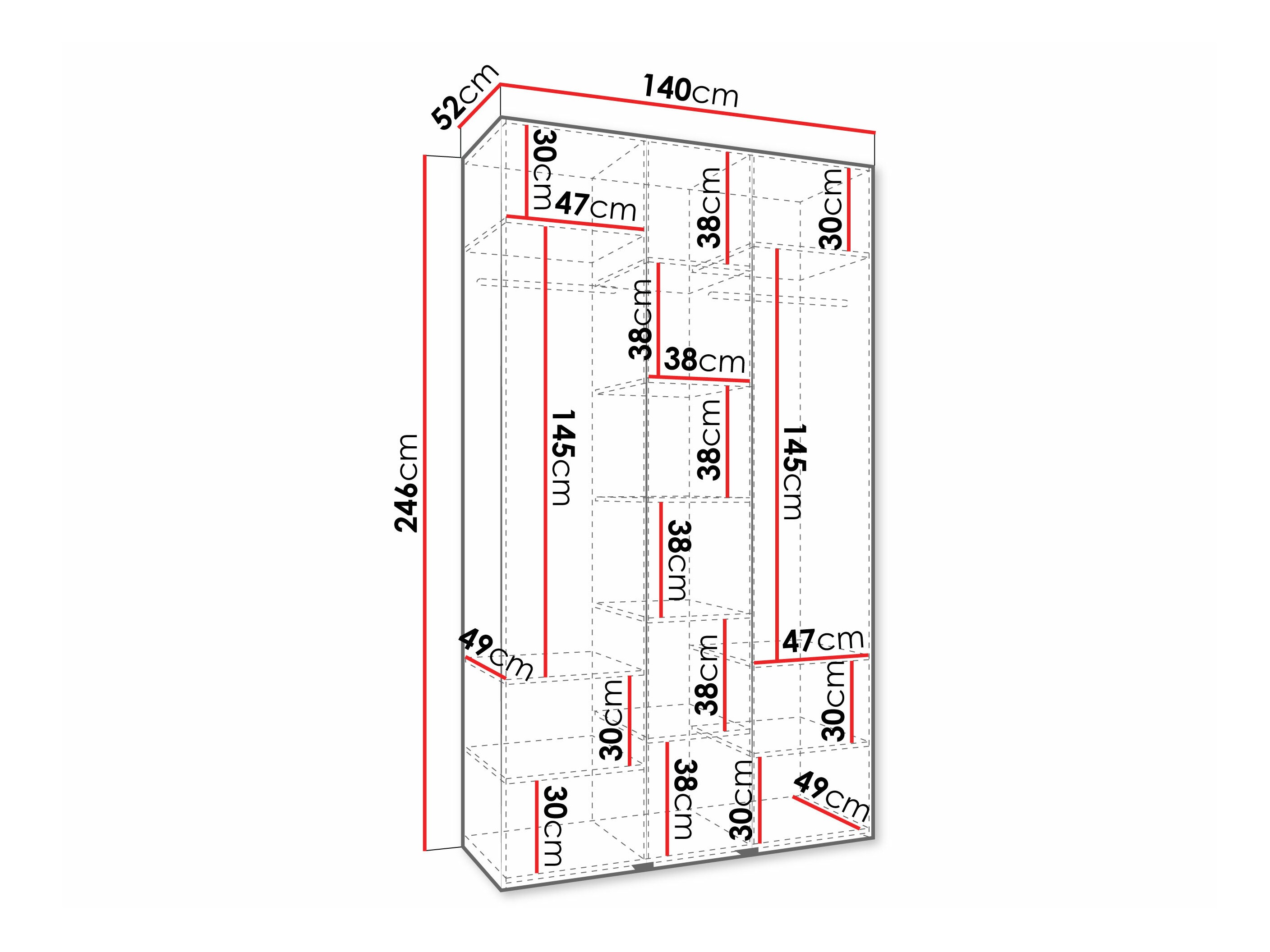 Armadio Hartford 573 (Bianco)