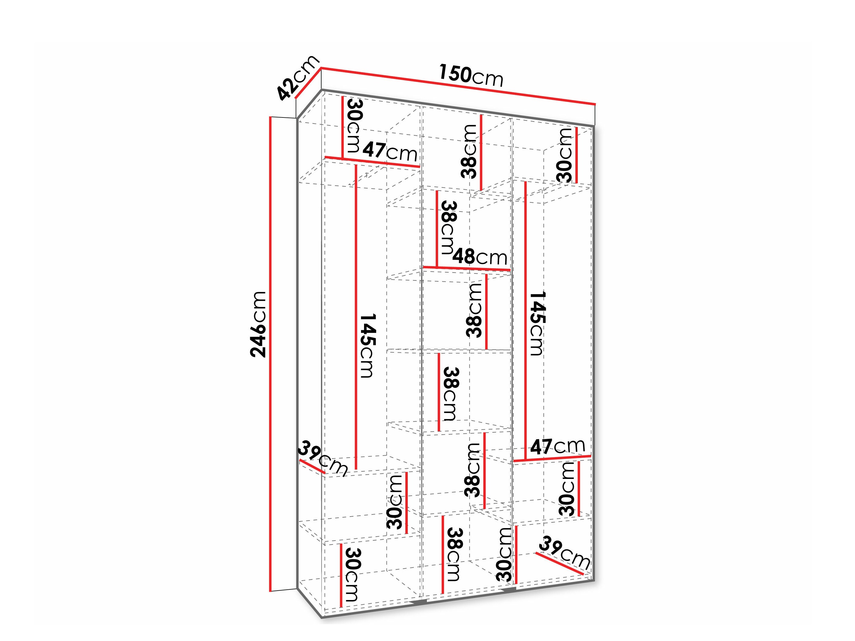 Armadio Hartford 573 (Bianco)