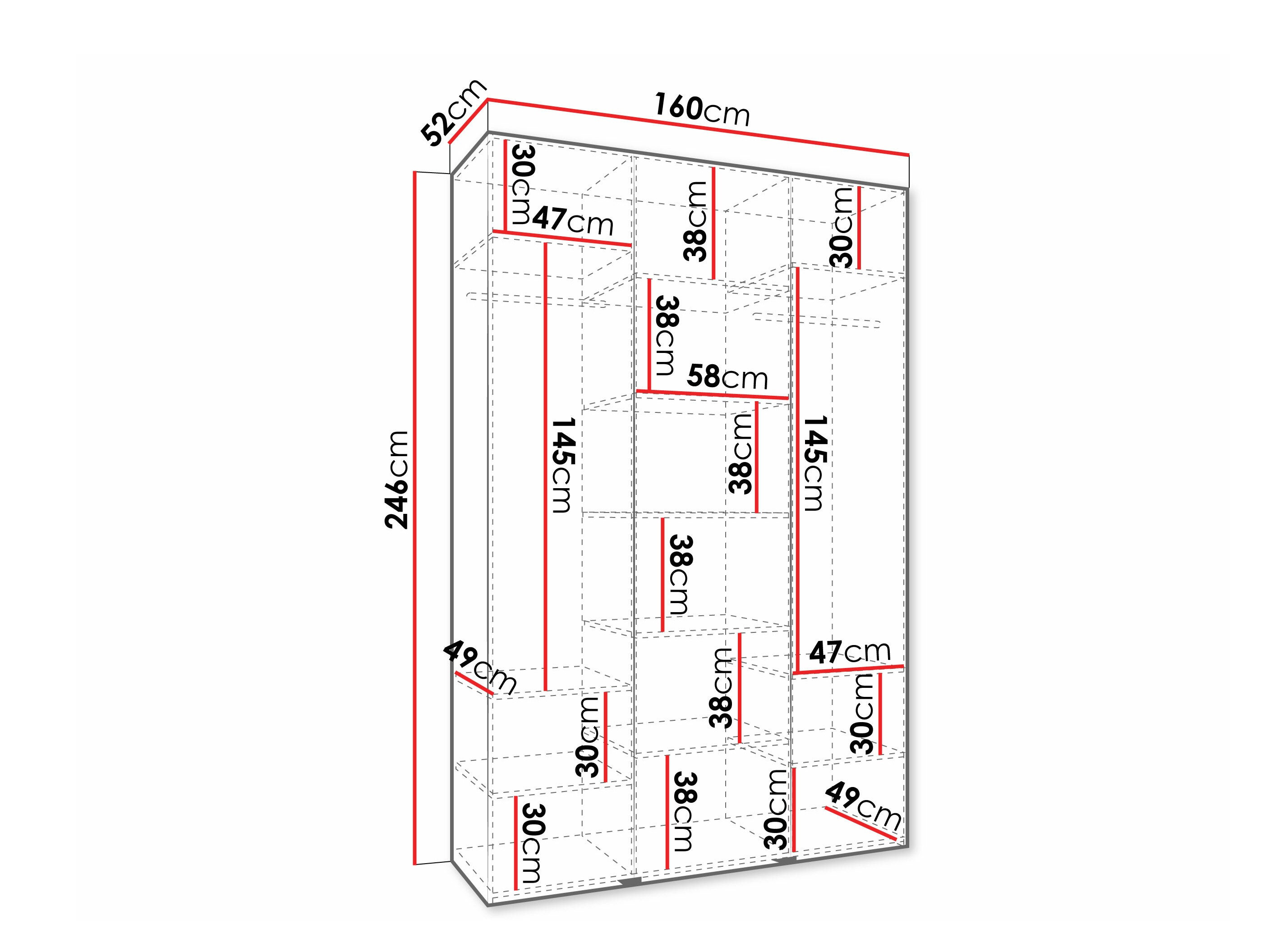 Armadio Hartford 573 (Bianco)