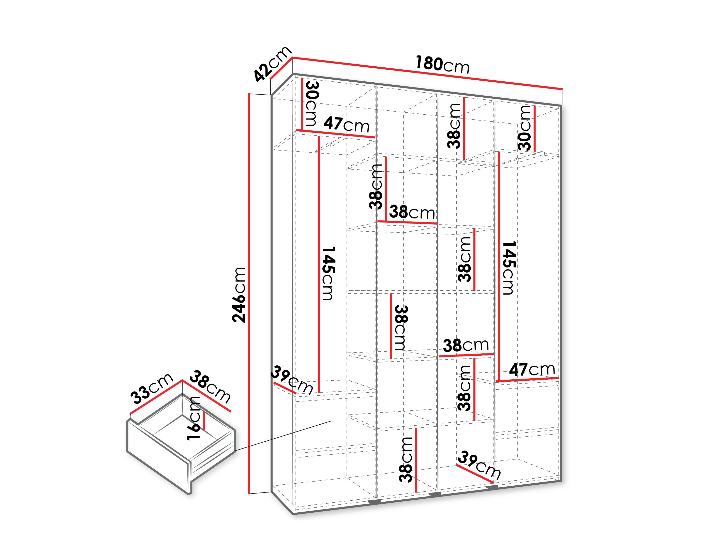 Armadio Hartford 574 (Bianco)