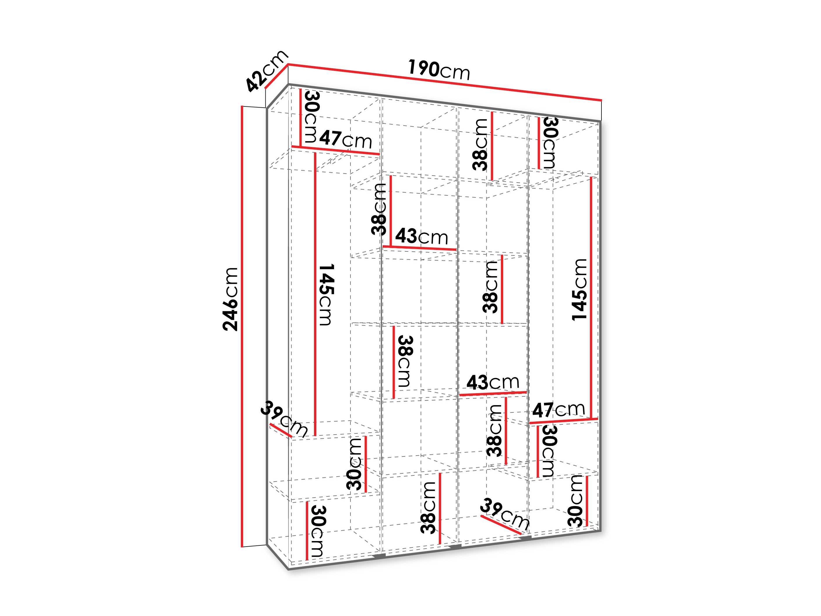 Armadio Hartford 574 (Bianco)