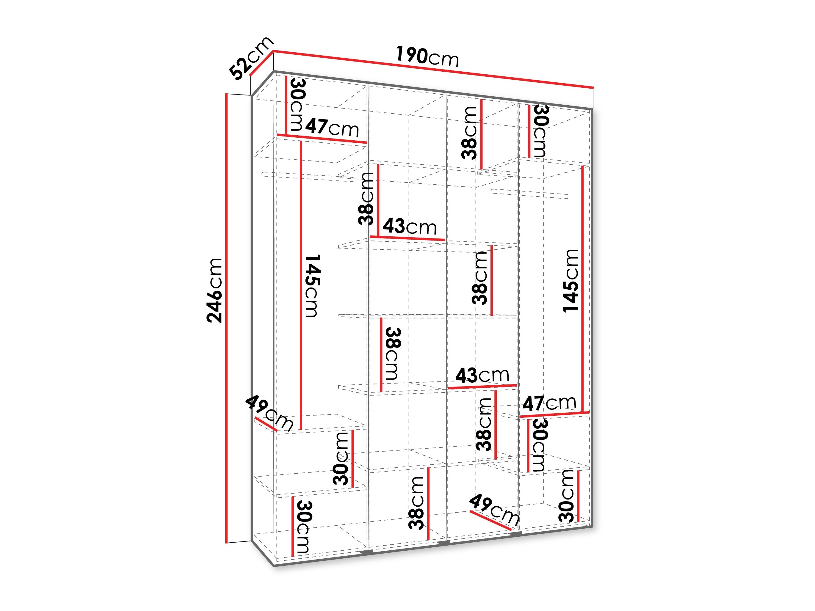 Armadio Hartford 574 (Bianco)