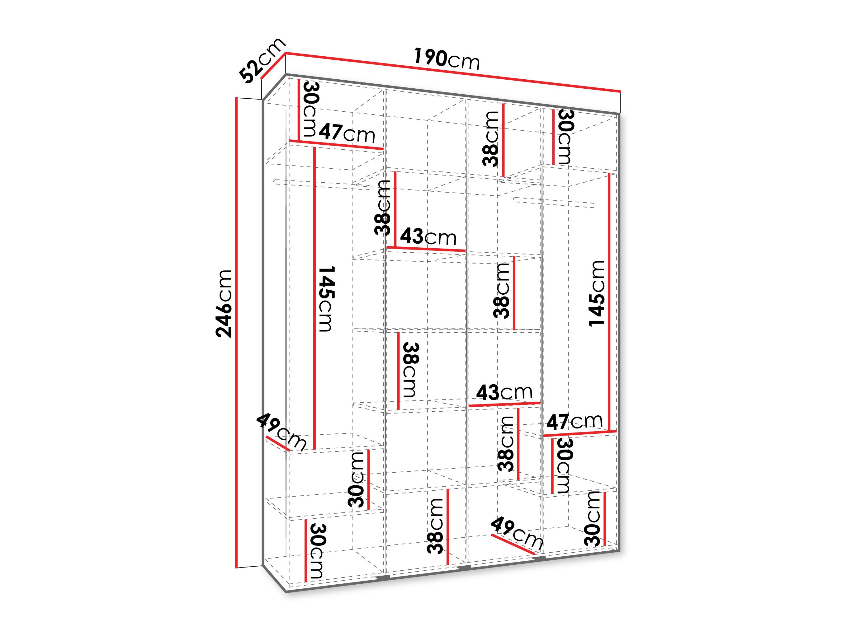 Armadio Hartford 574 (Bianco)
