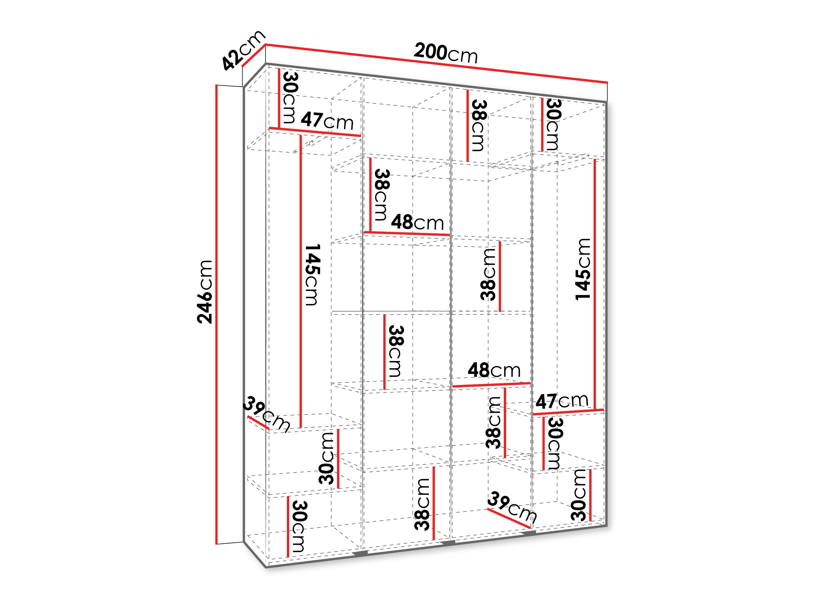 Armadio Hartford 574 (Bianco)