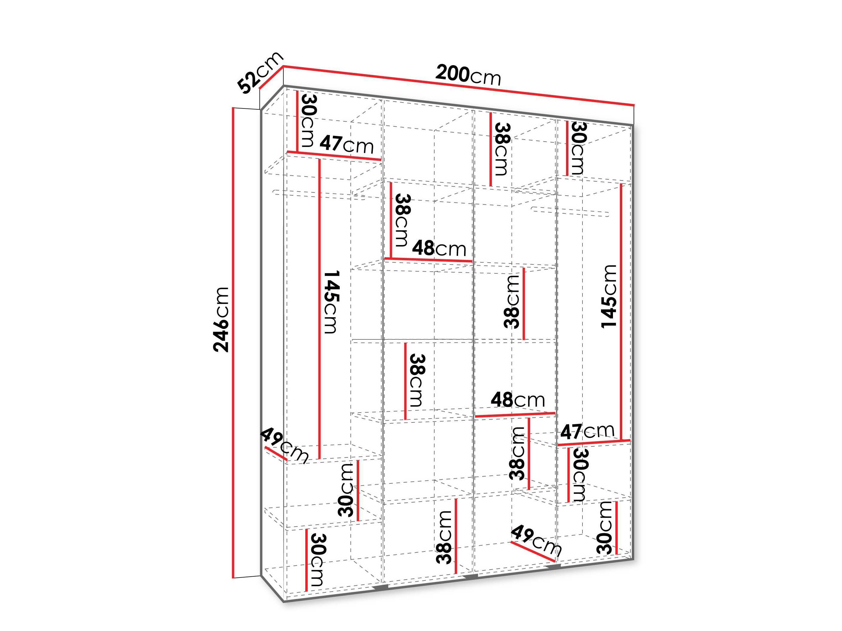 Armadio Hartford 574 (Bianco)