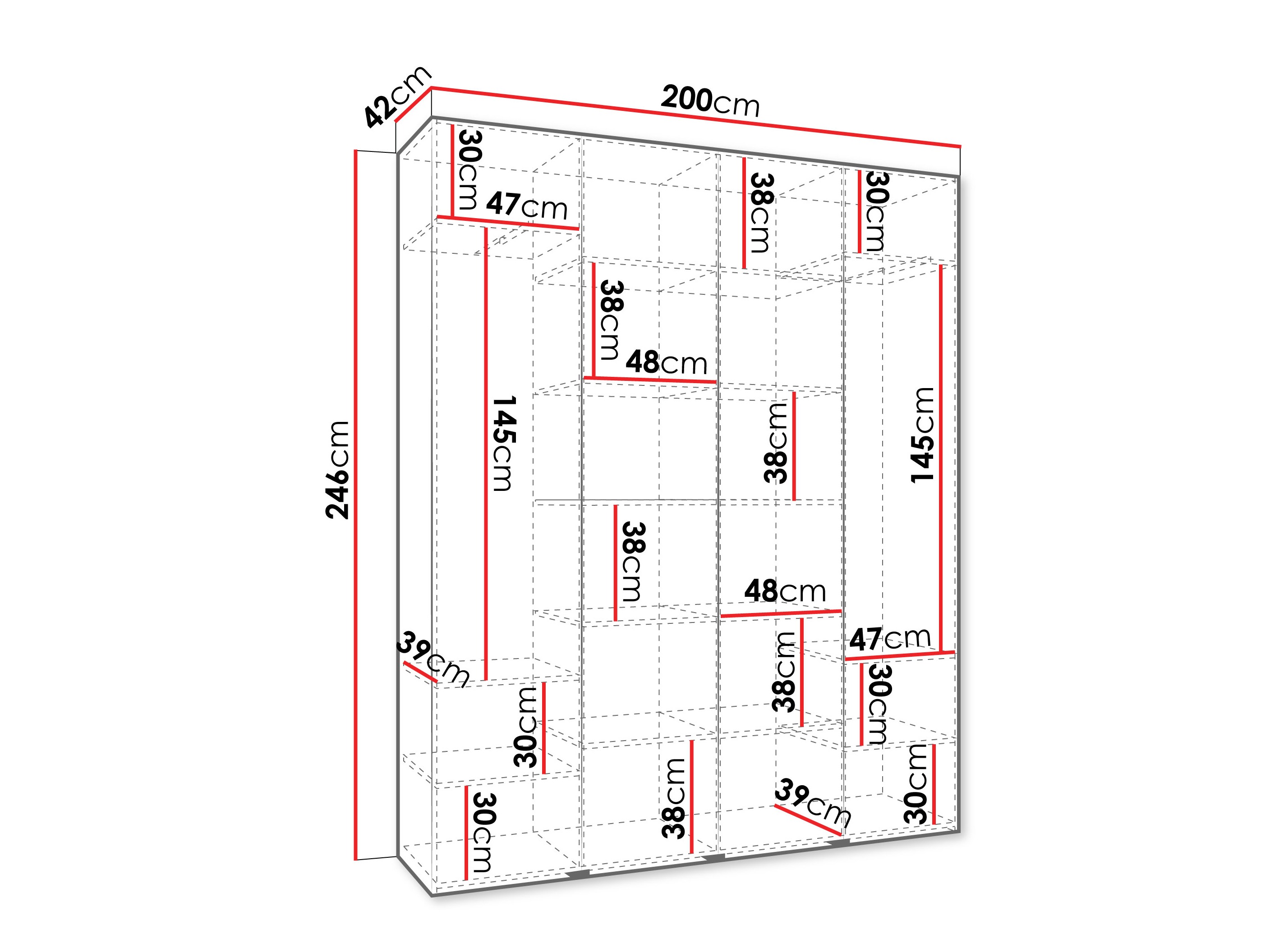 Armadio Hartford 574 (Bianco)