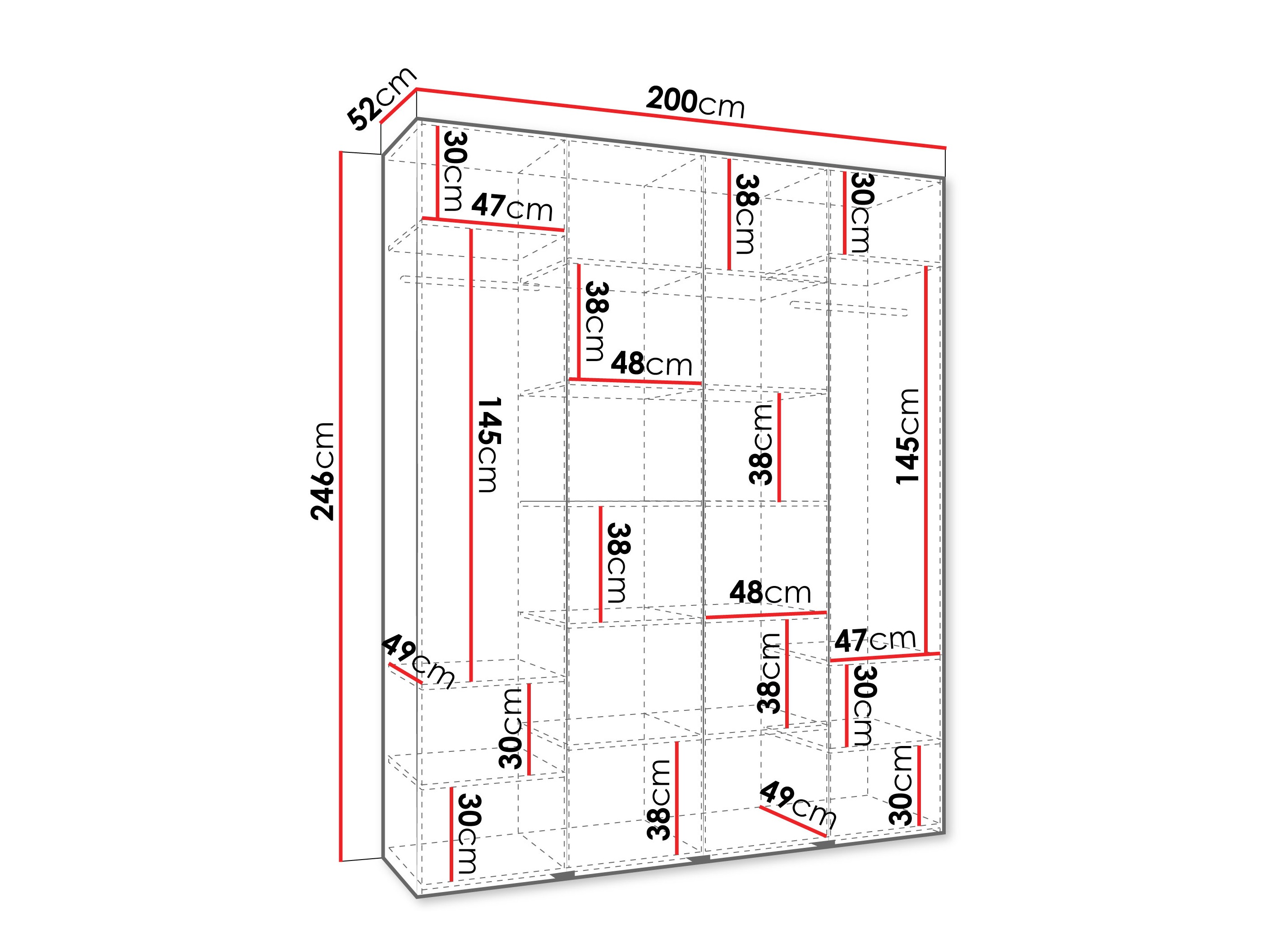 Armadio Hartford 574 (Bianco)