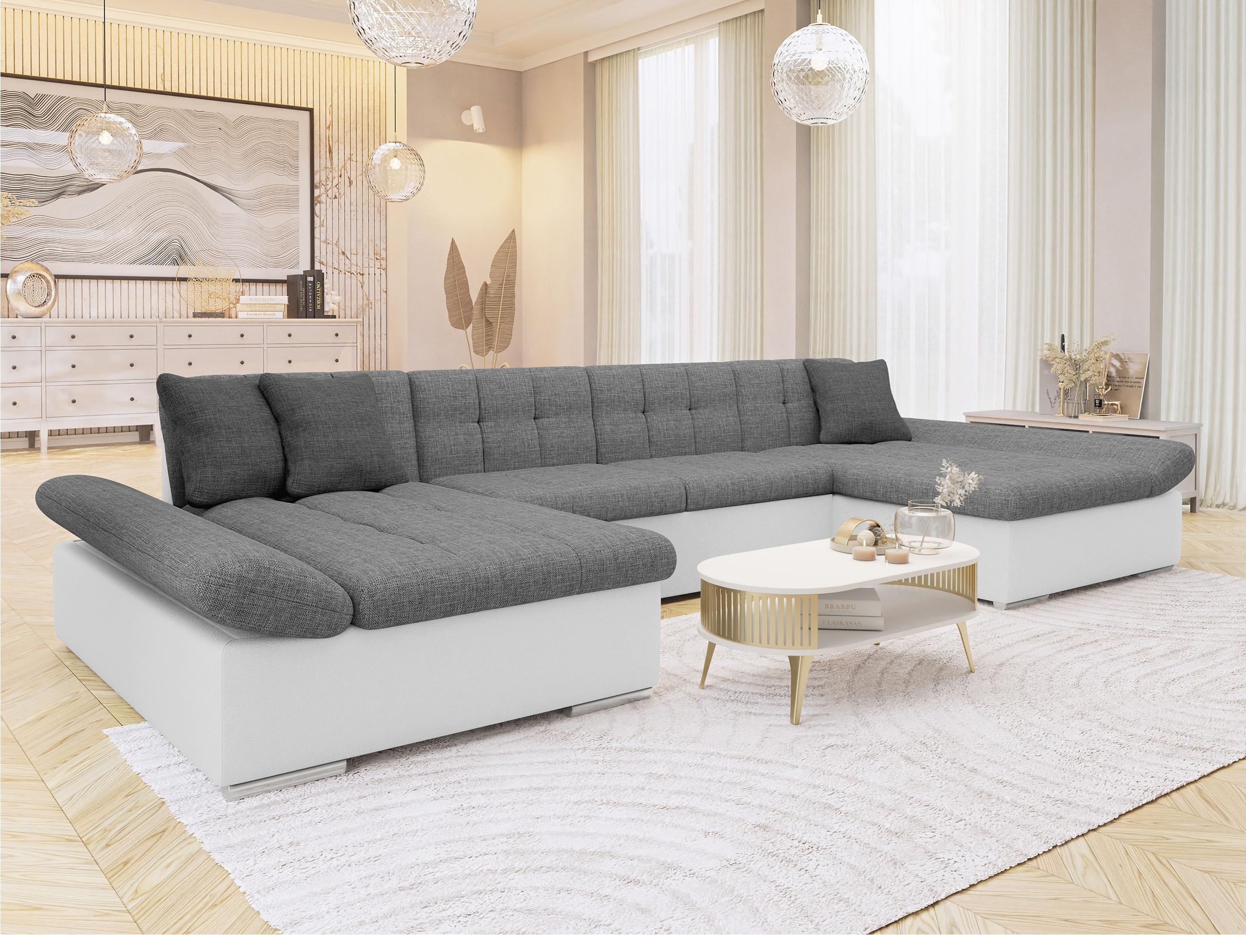 Divano angolare Comfivo Ficus I (Soft 017 + Lux 05 + Lux 06)