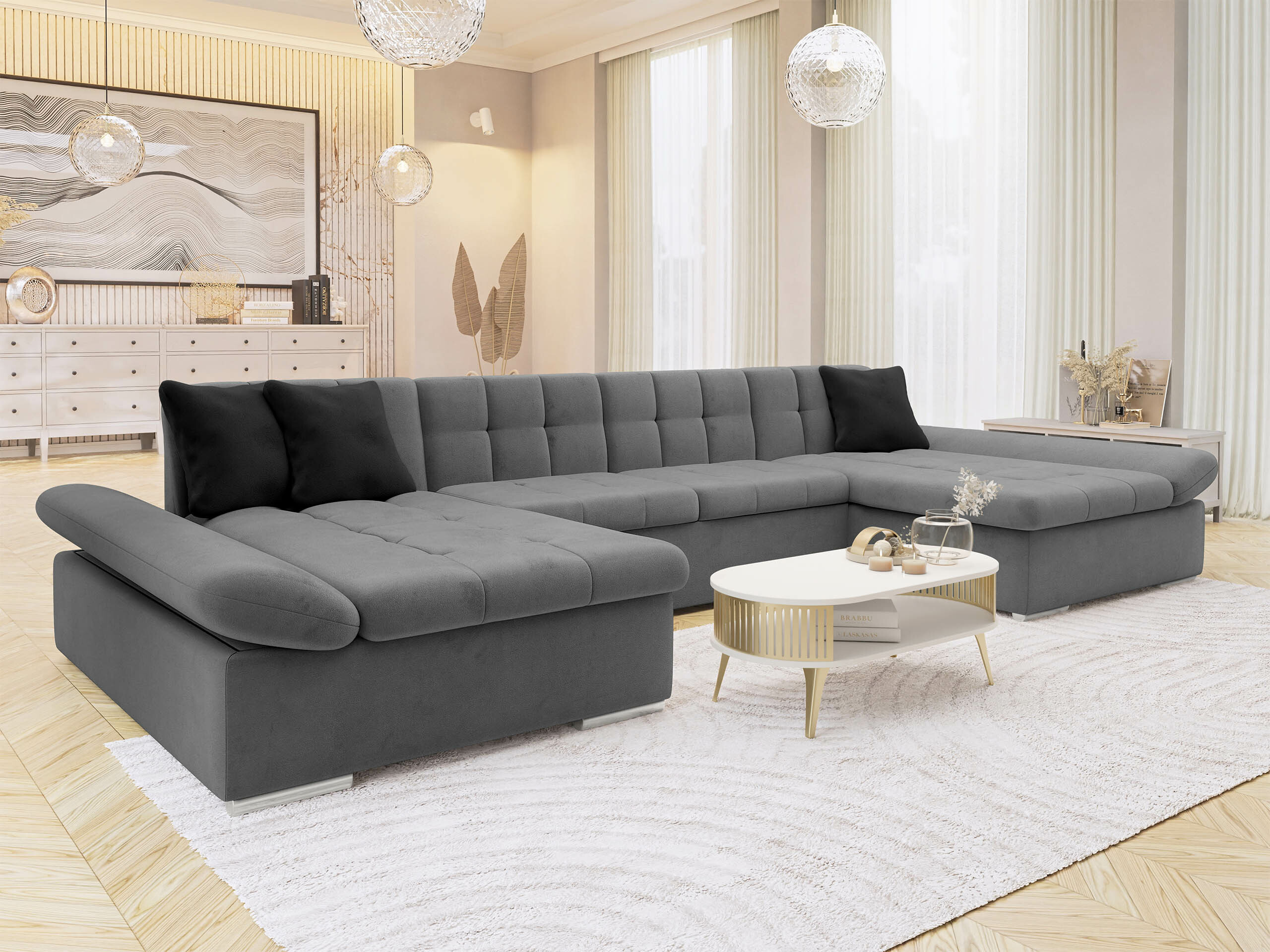 Divano angolare Comfivo Ficus (Magic Velvet 2217 + Magic Velvet 2219)