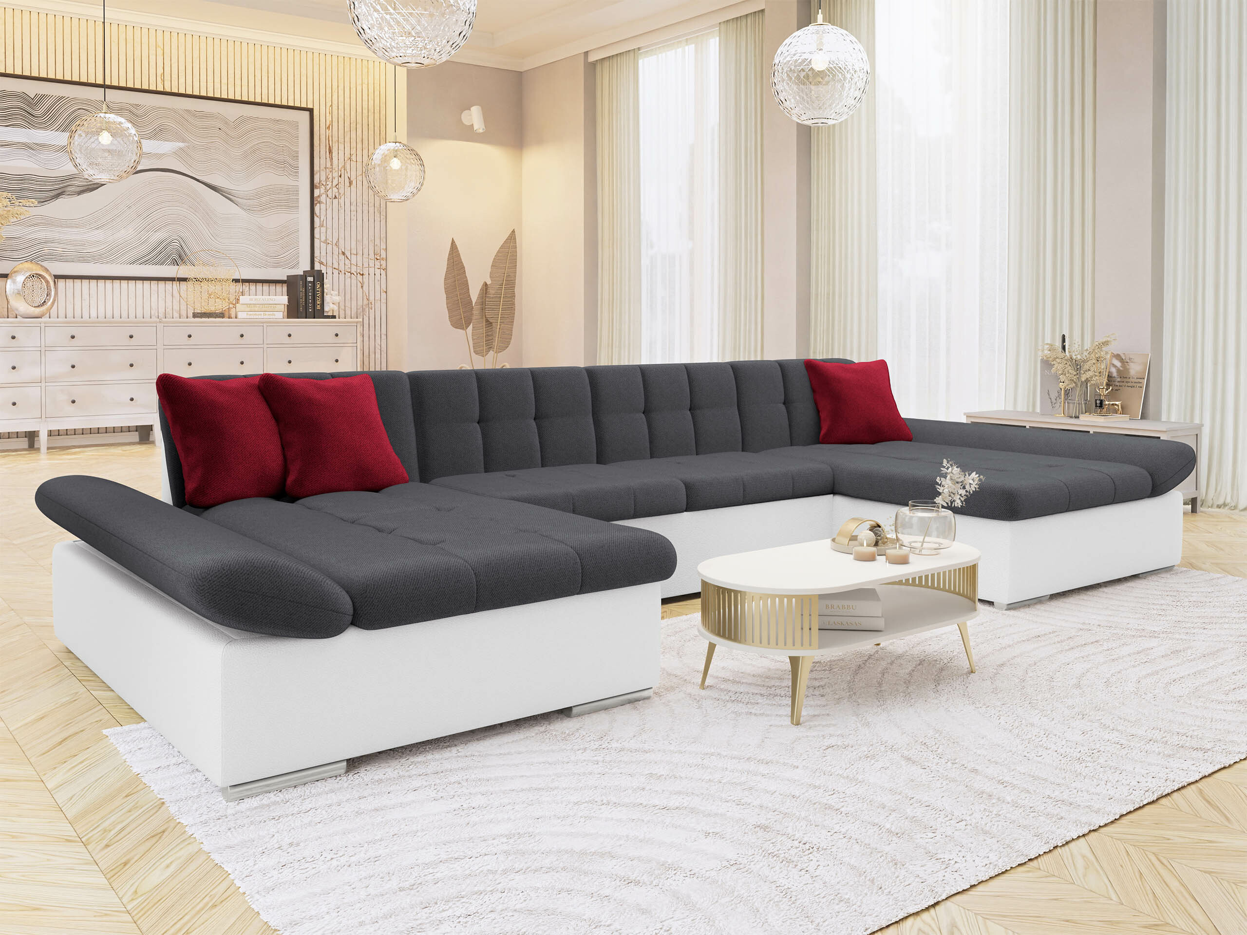 Divano angolare Comfivo Ficus (Soft 017 + Kronos 22 + Kronos 02)