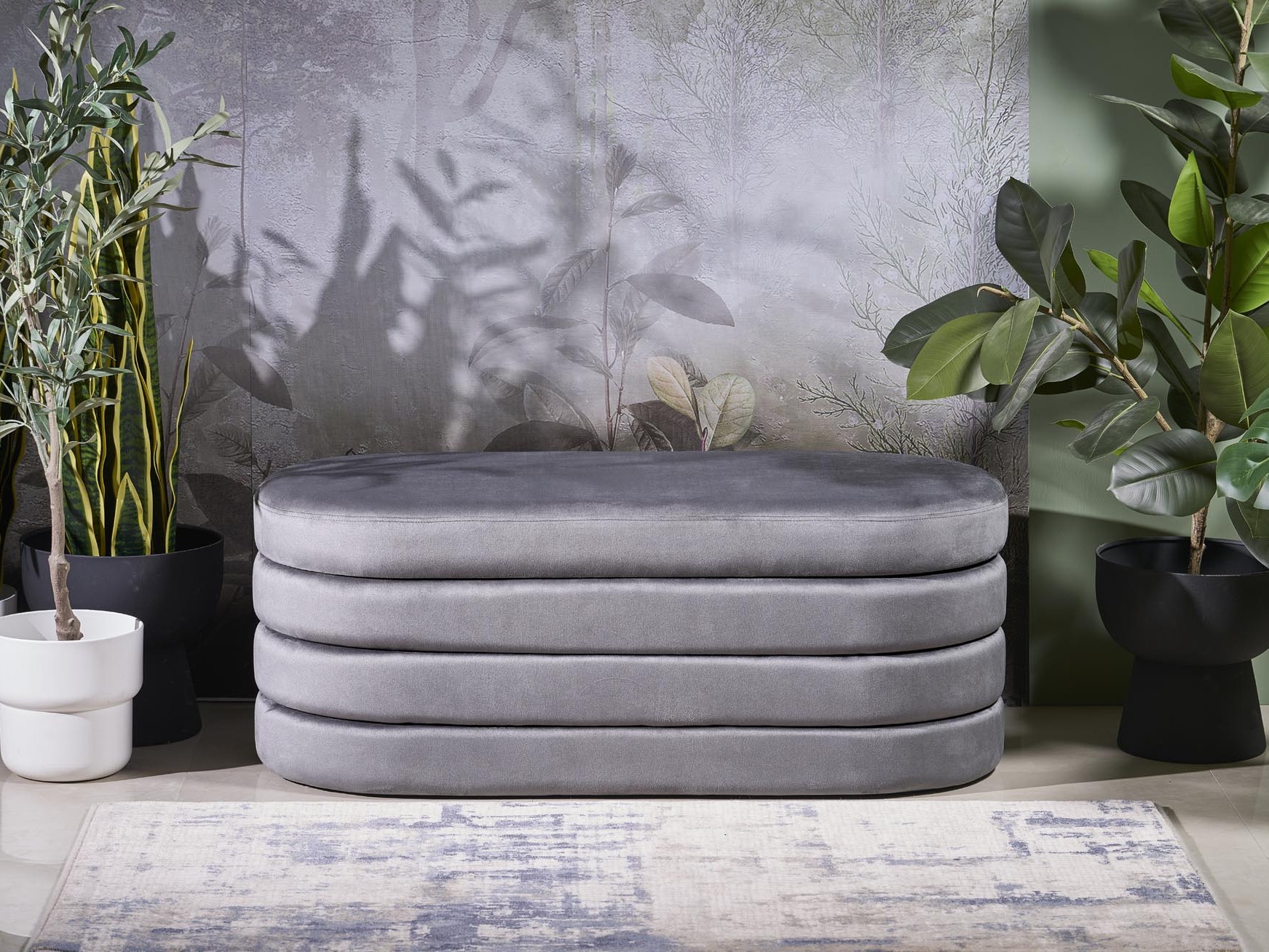 Panca imbottita Houston 2054 (Grigio)