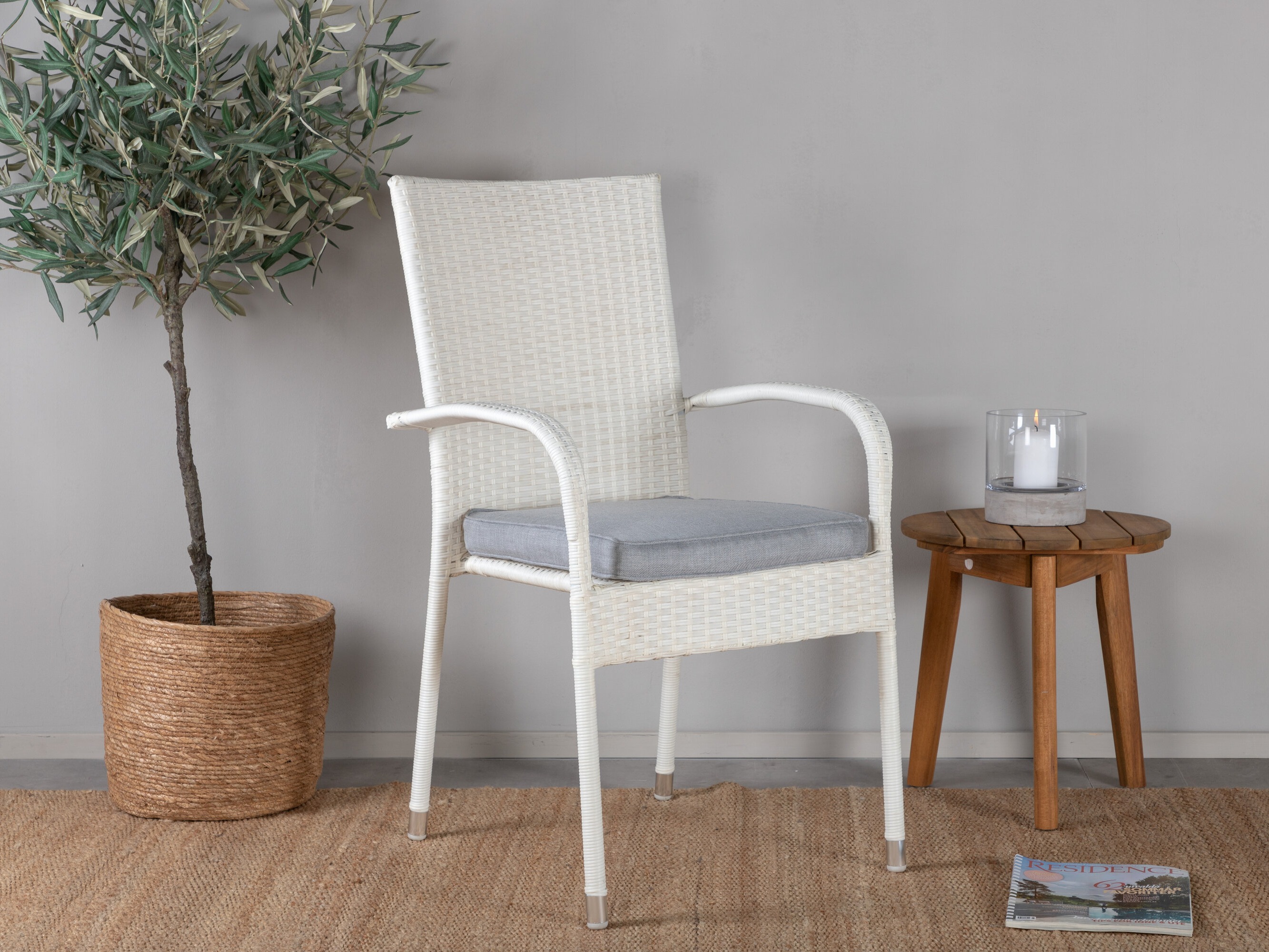 Sedia per esterni Dallas 736 (Bianco)