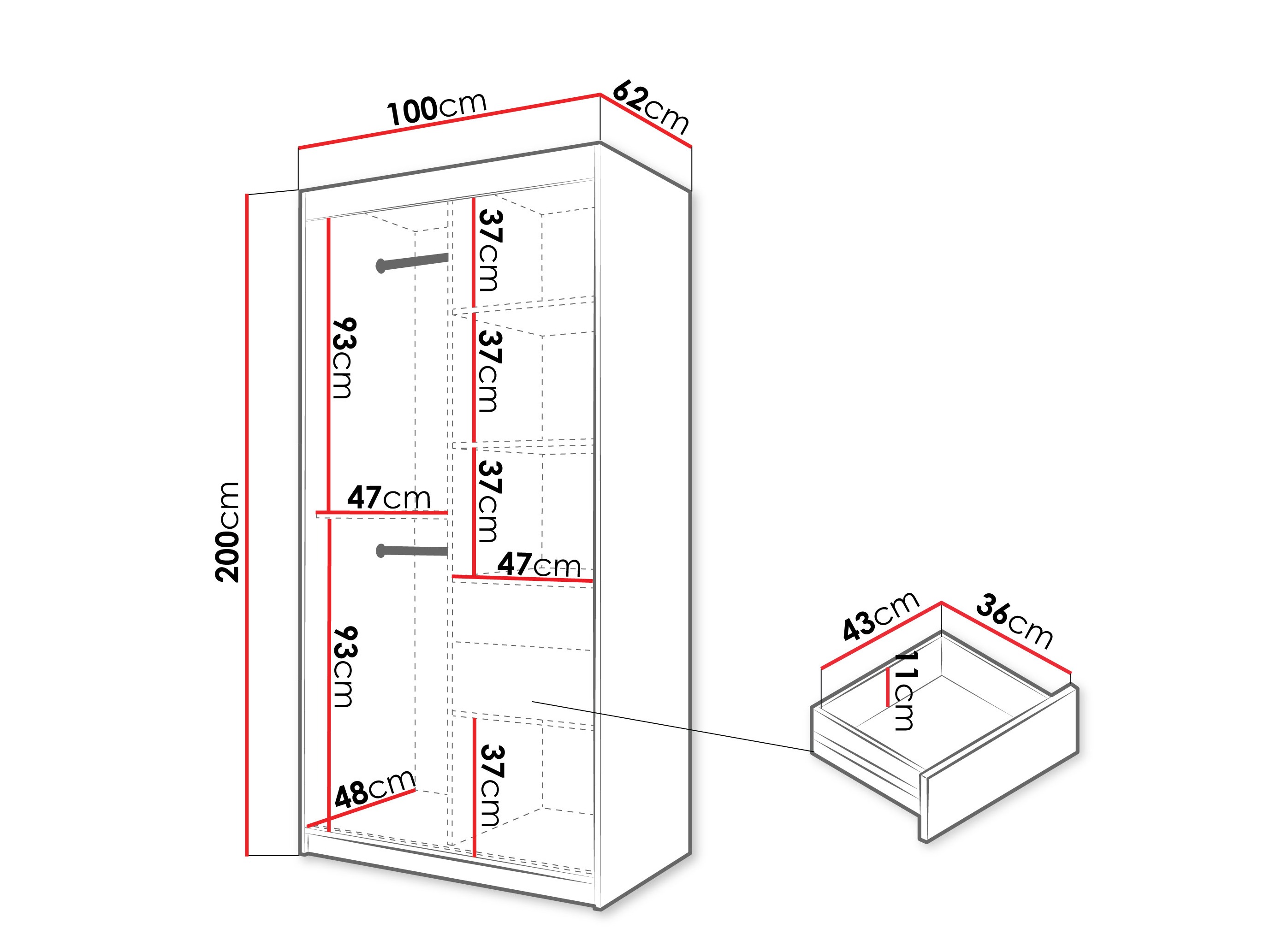 Armadio Hartford 578 (Sonoma quercia)