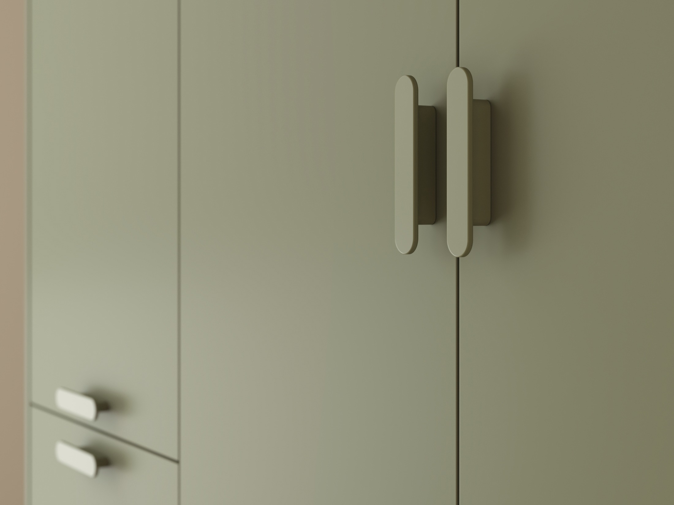 Armadio Fertalu 100 (Verde + Quercia)