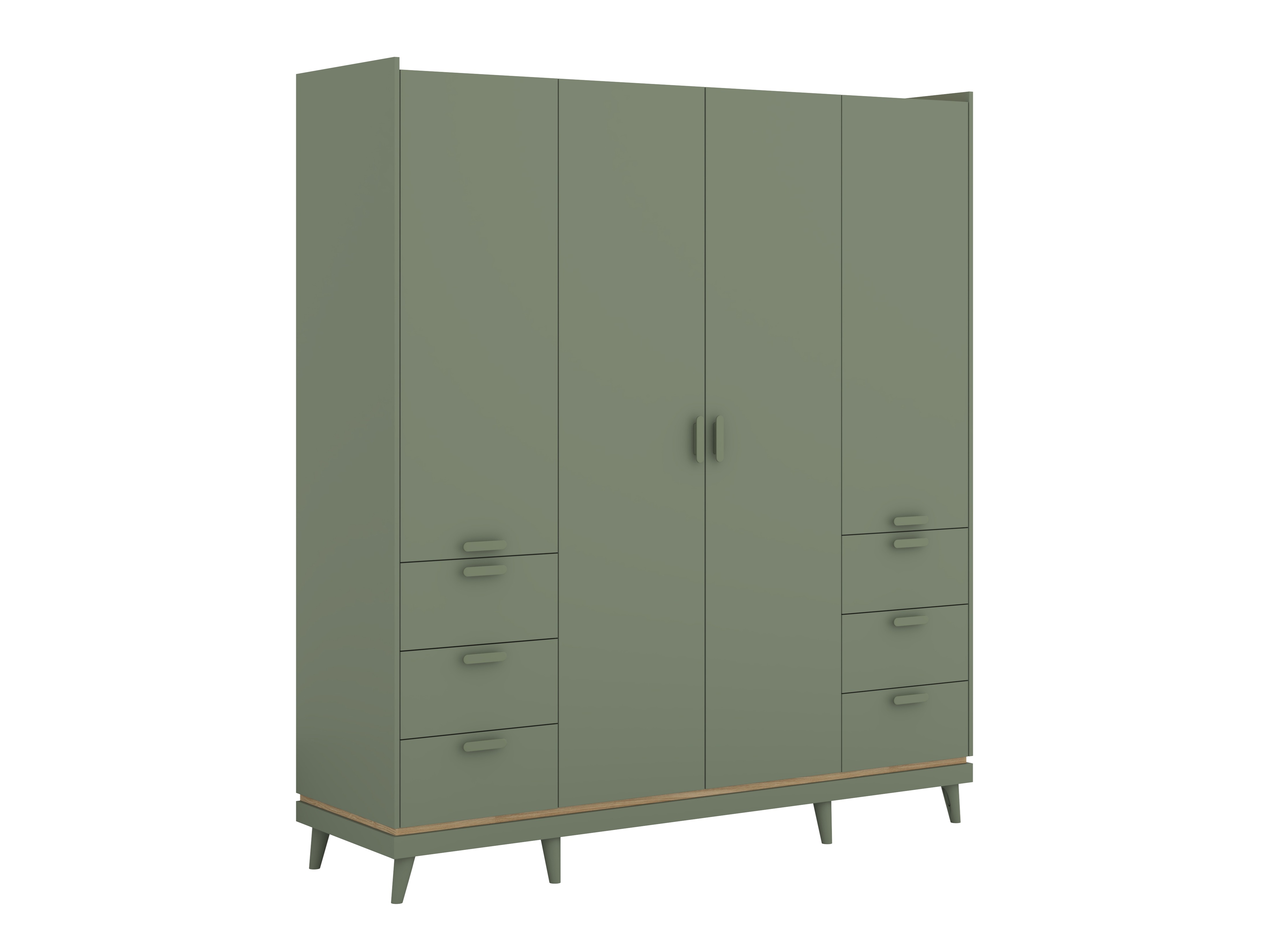 Armadio Fertalu 101 (Verde + Quercia)