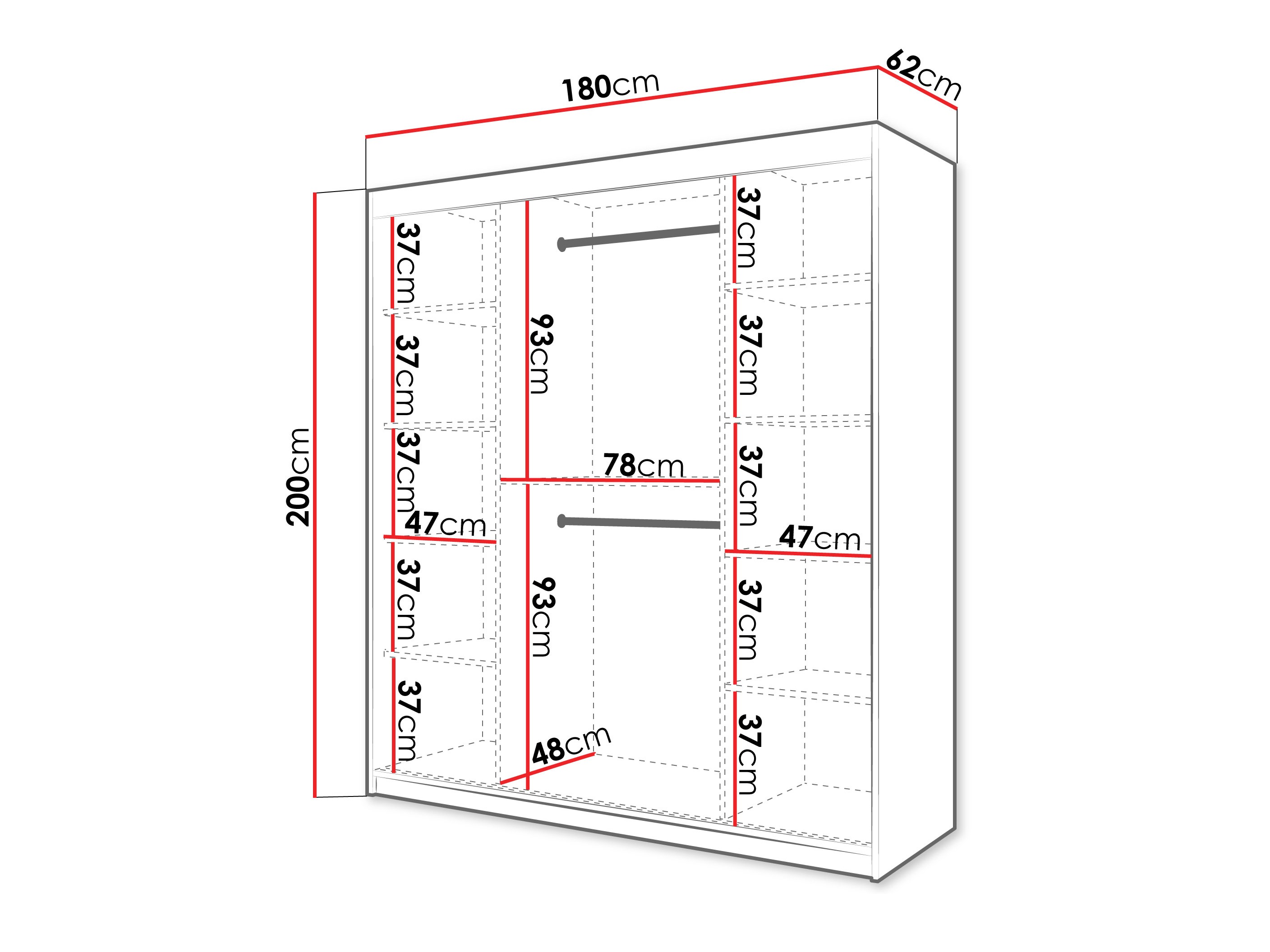 Armadio Hartford 578 (Nero)