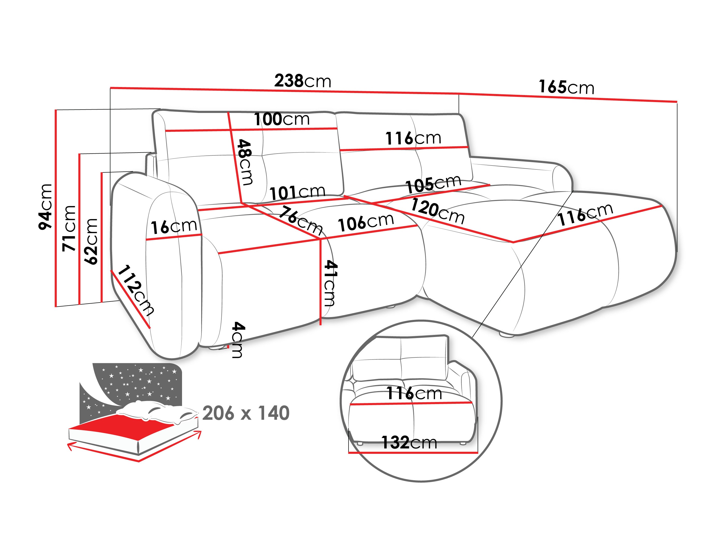 Divano angolare Clinton 101 (Lambi 06)