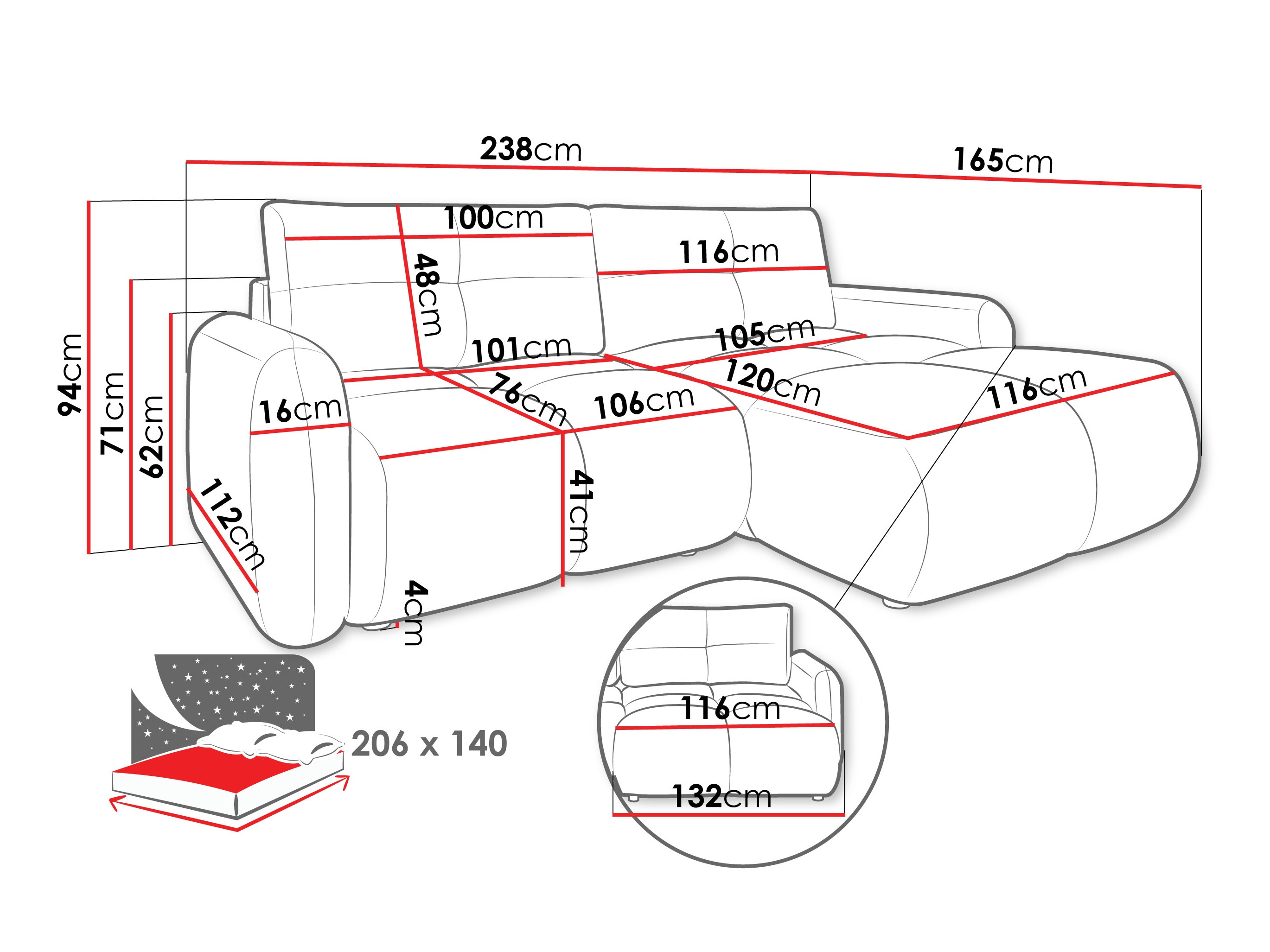 Divano angolare Clinton 101 (Lambi 12)