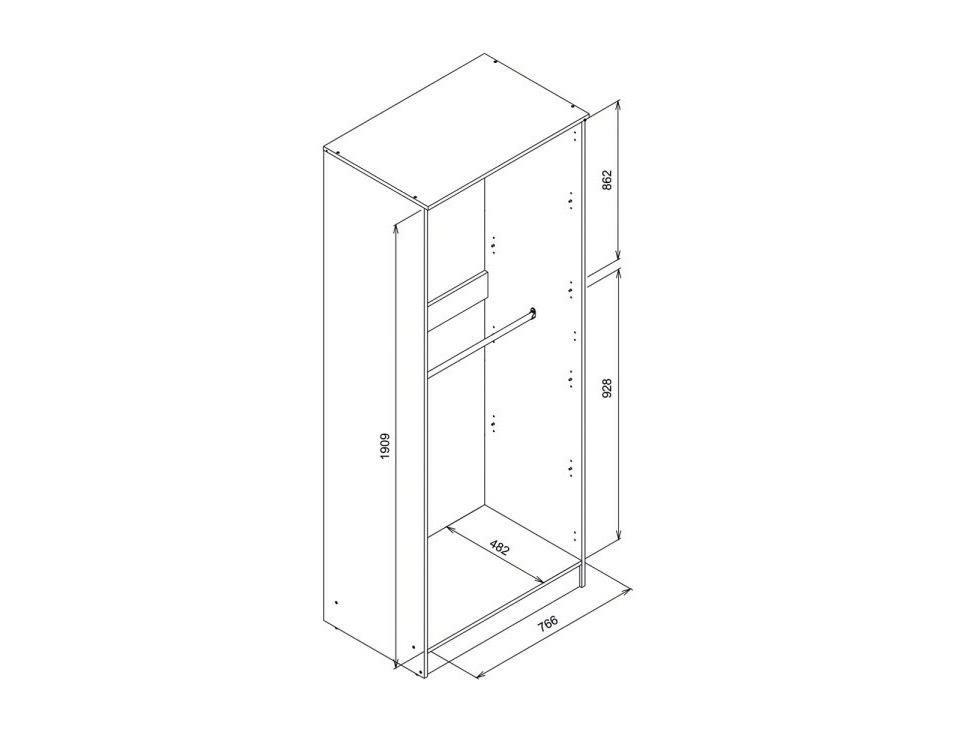 Armadio Orlando 221 (Bianco)