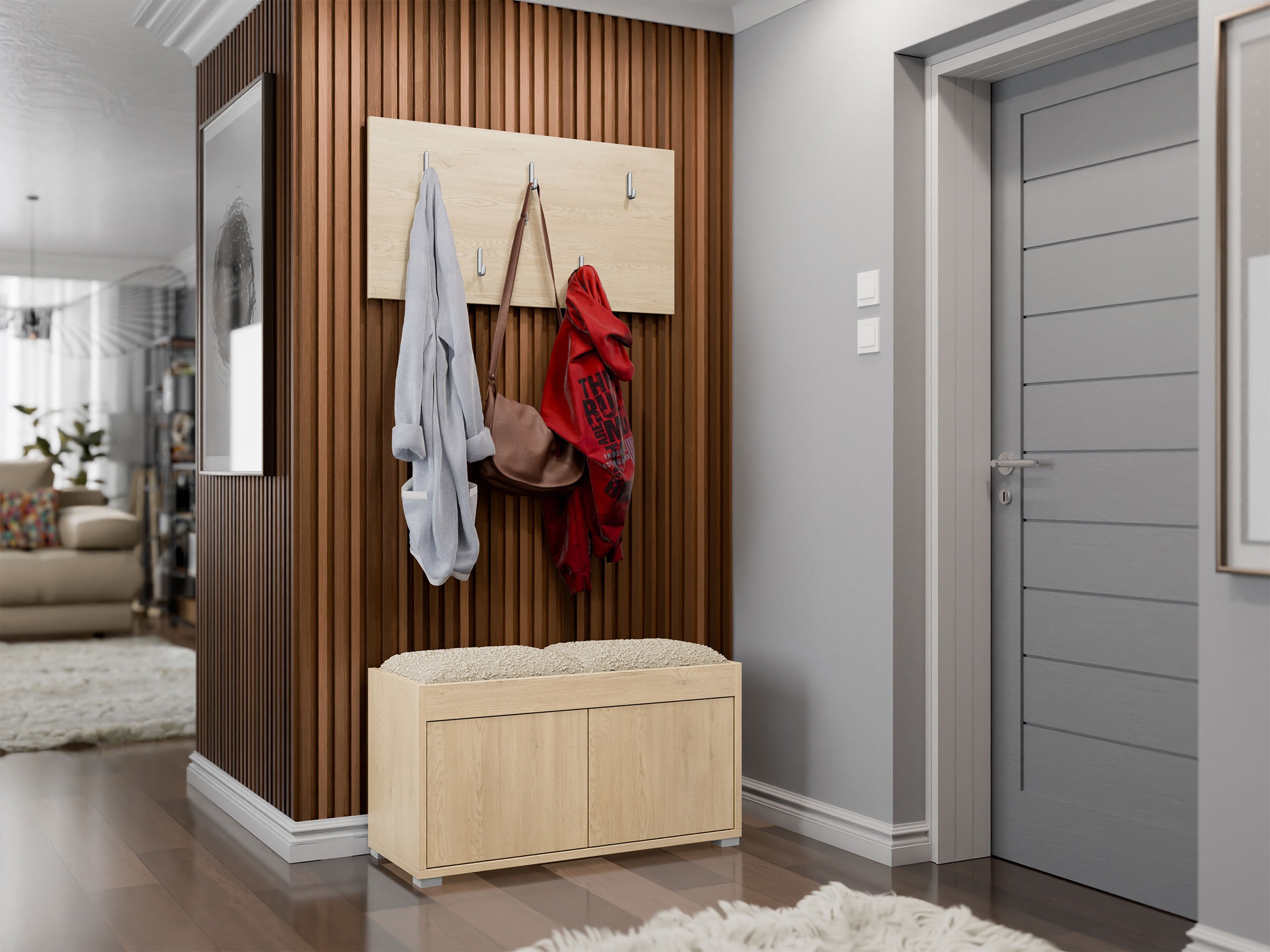 Set arredo da corridoio Comfivo Tutela (Quercia)