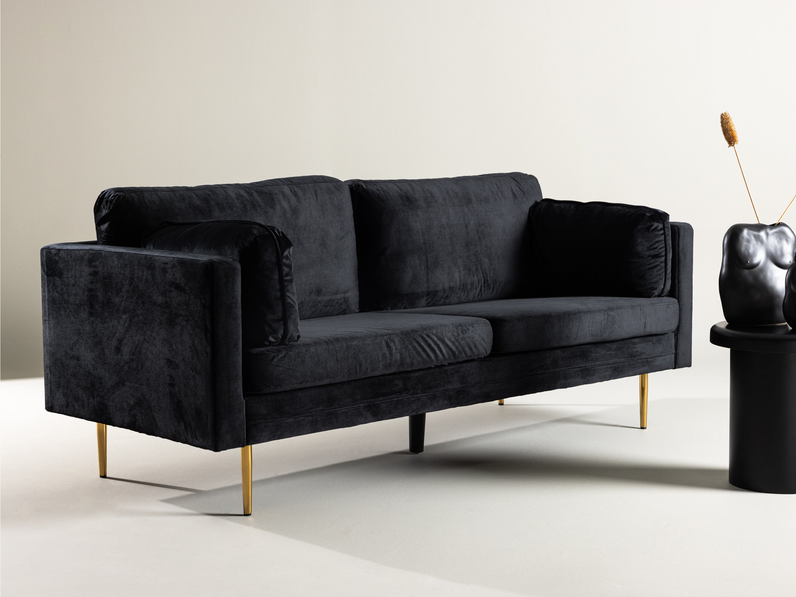 Divano Dallas 101 (Nero + D'oro)