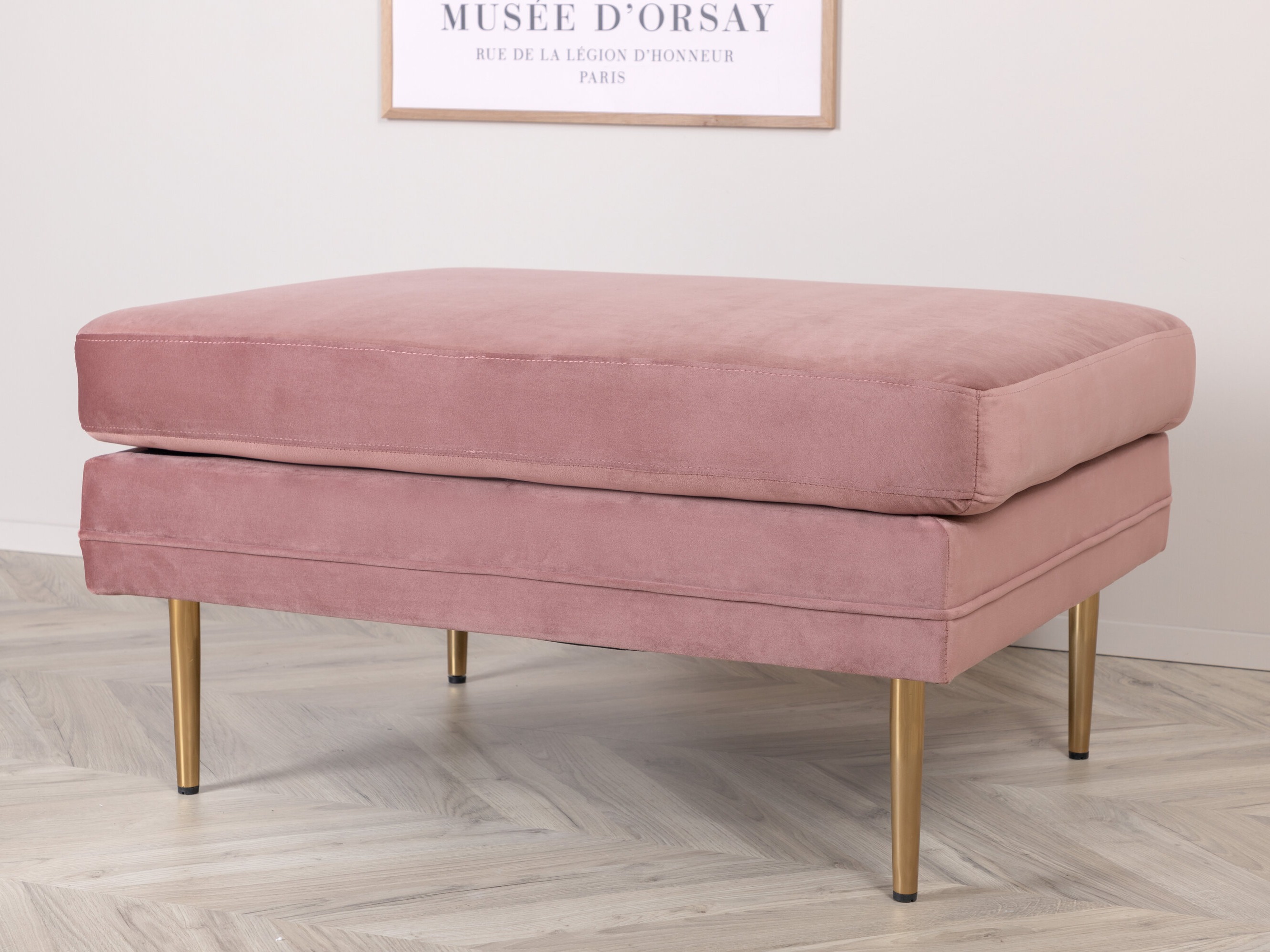 Panca imbottita Dallas 2653 (Fucsia + D'oro)