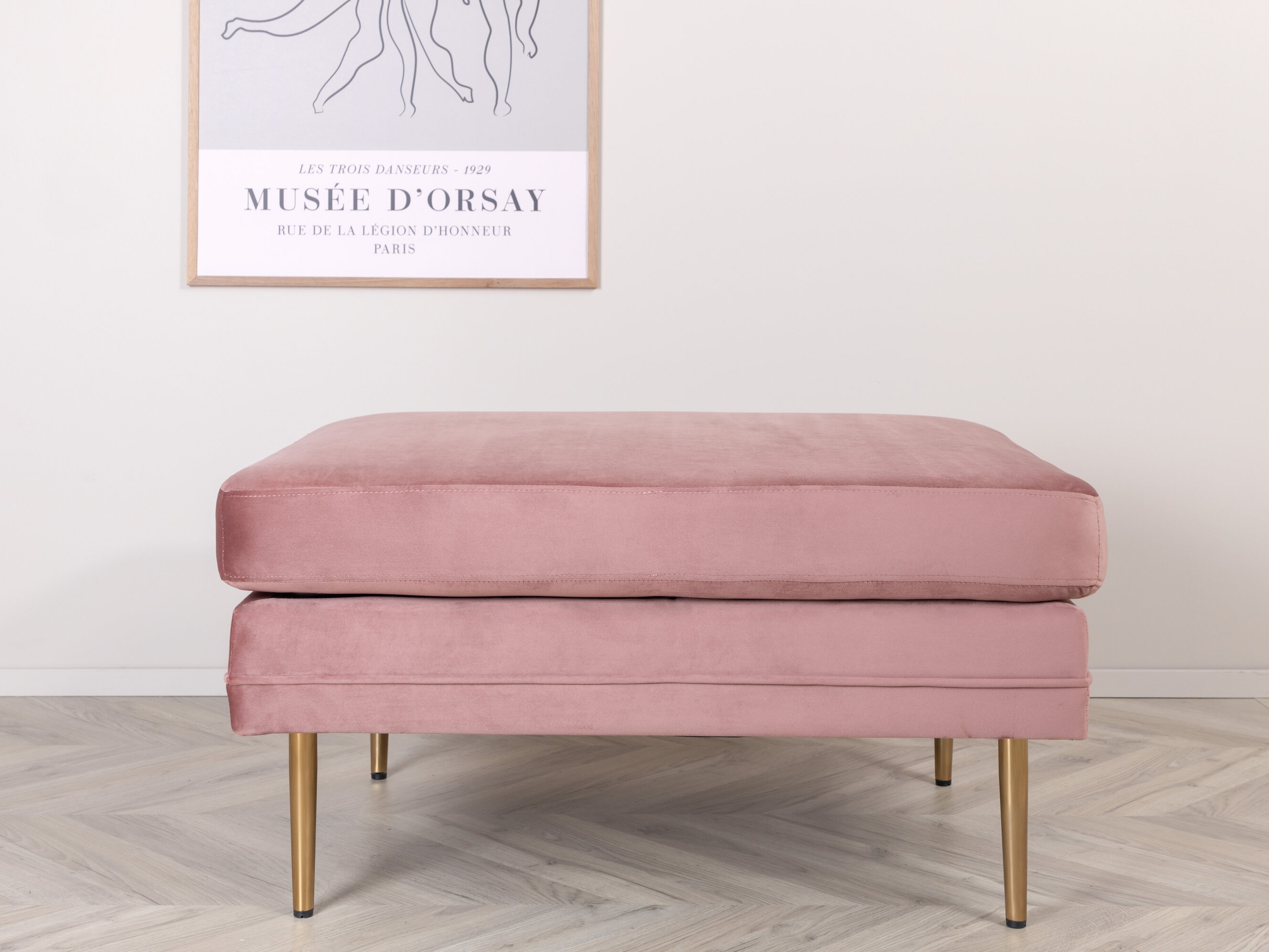 Panca imbottita Dallas 2653 (Fucsia + D'oro)