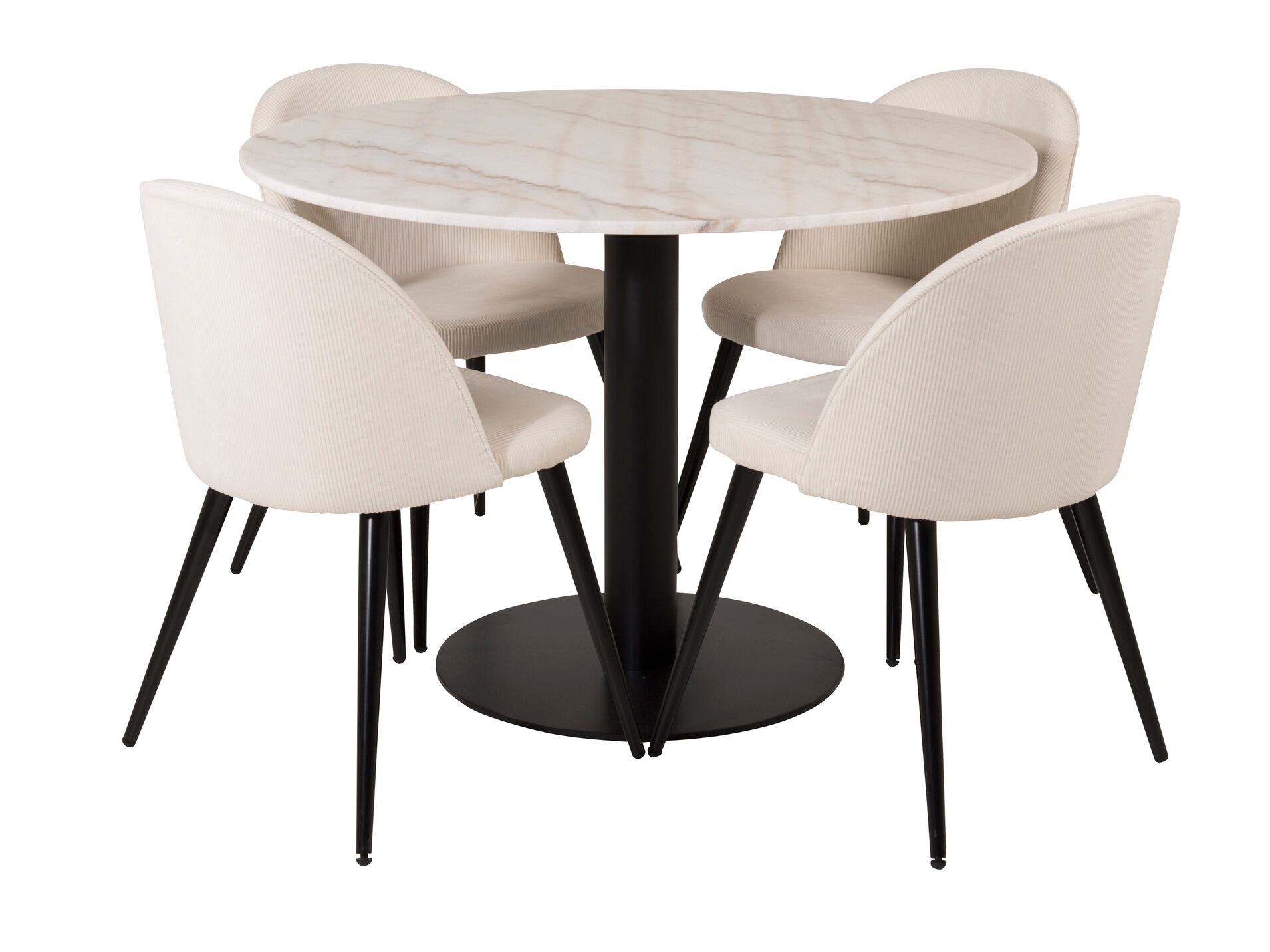 Set sala da pranzo Dallas 1297 (Beige + Nero)