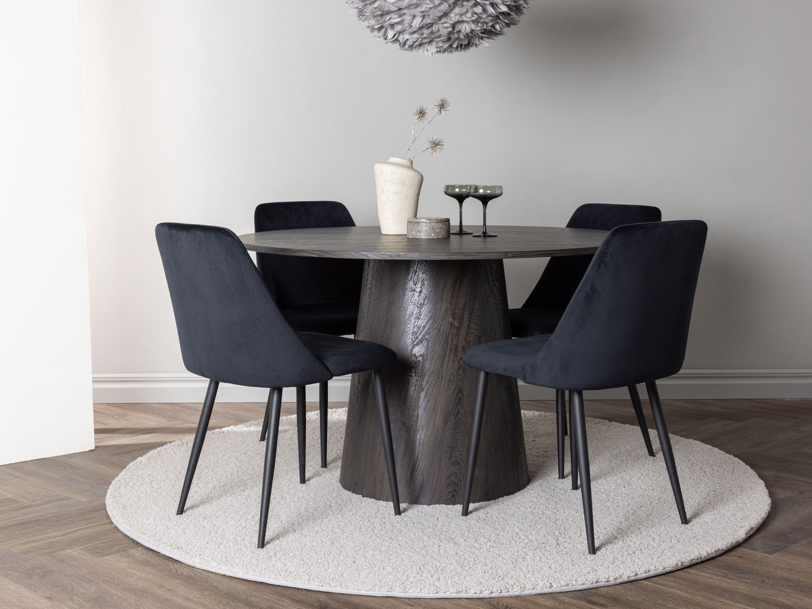 Set sala da pranzo Dallas 4248 (Marrone scuro)