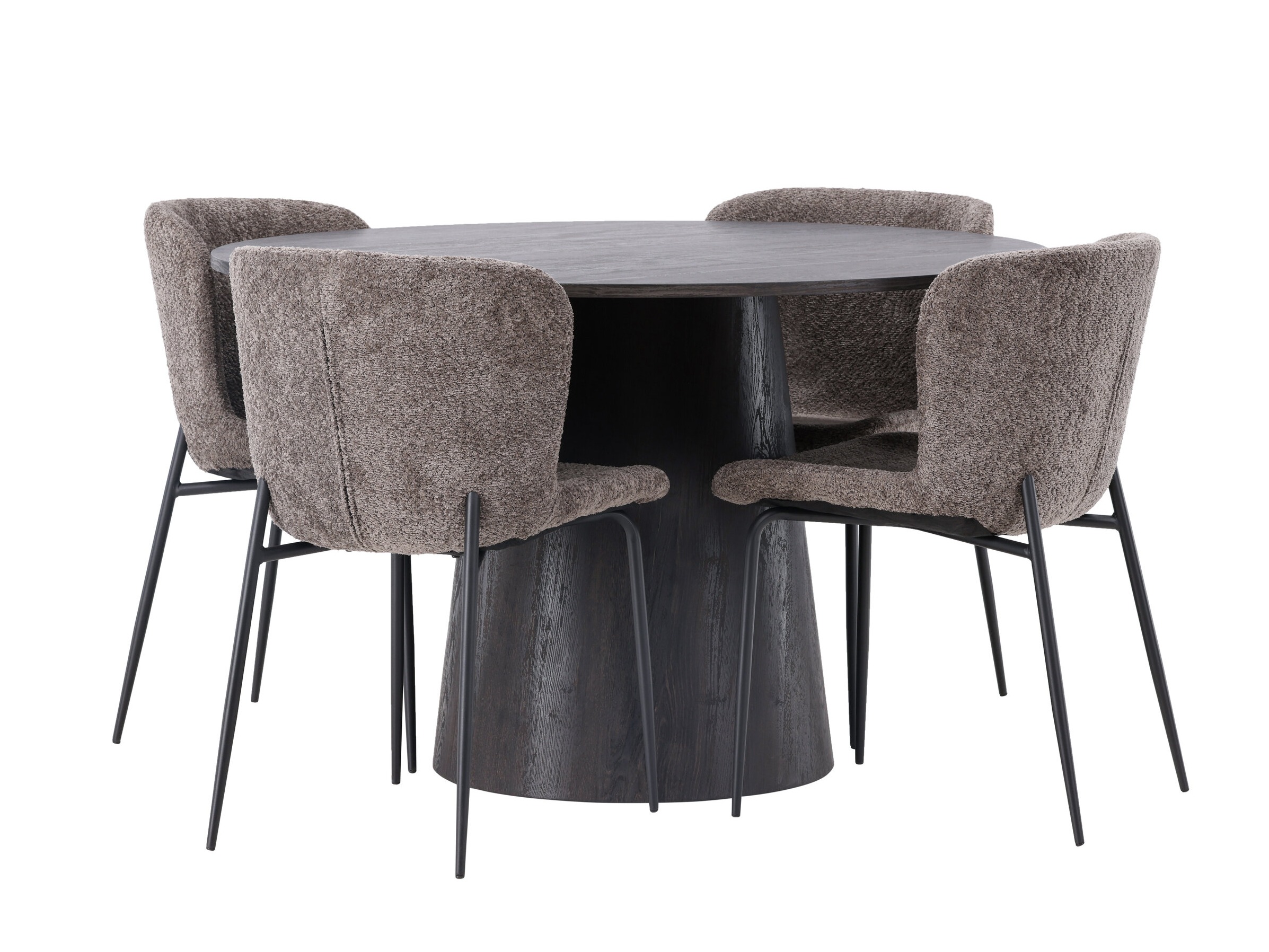 Set sala da pranzo Dallas 4257 (Marrone + Nero)