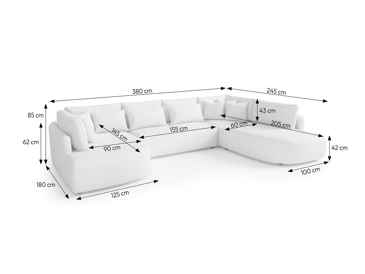 Divano angolare Margate 107 (Tresor 77)