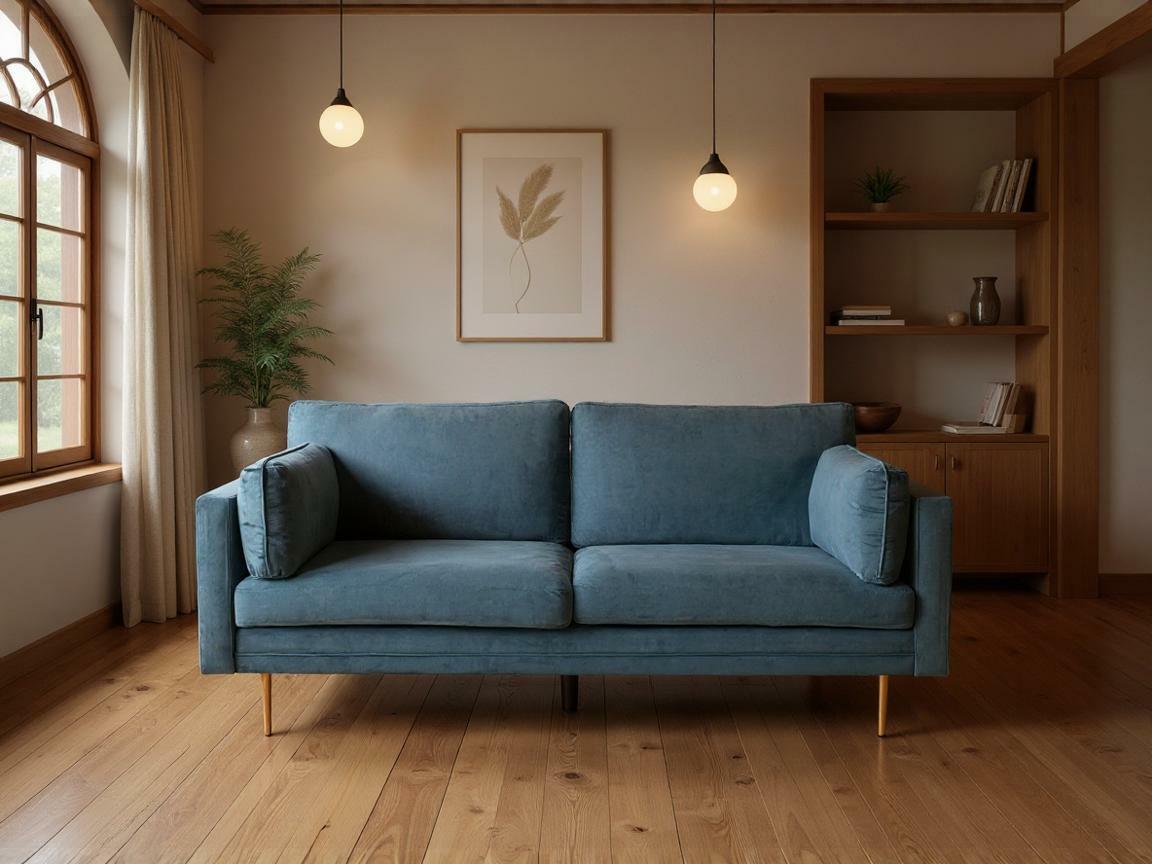 Divano Dallas 101 (Blu scuro + D'oro)