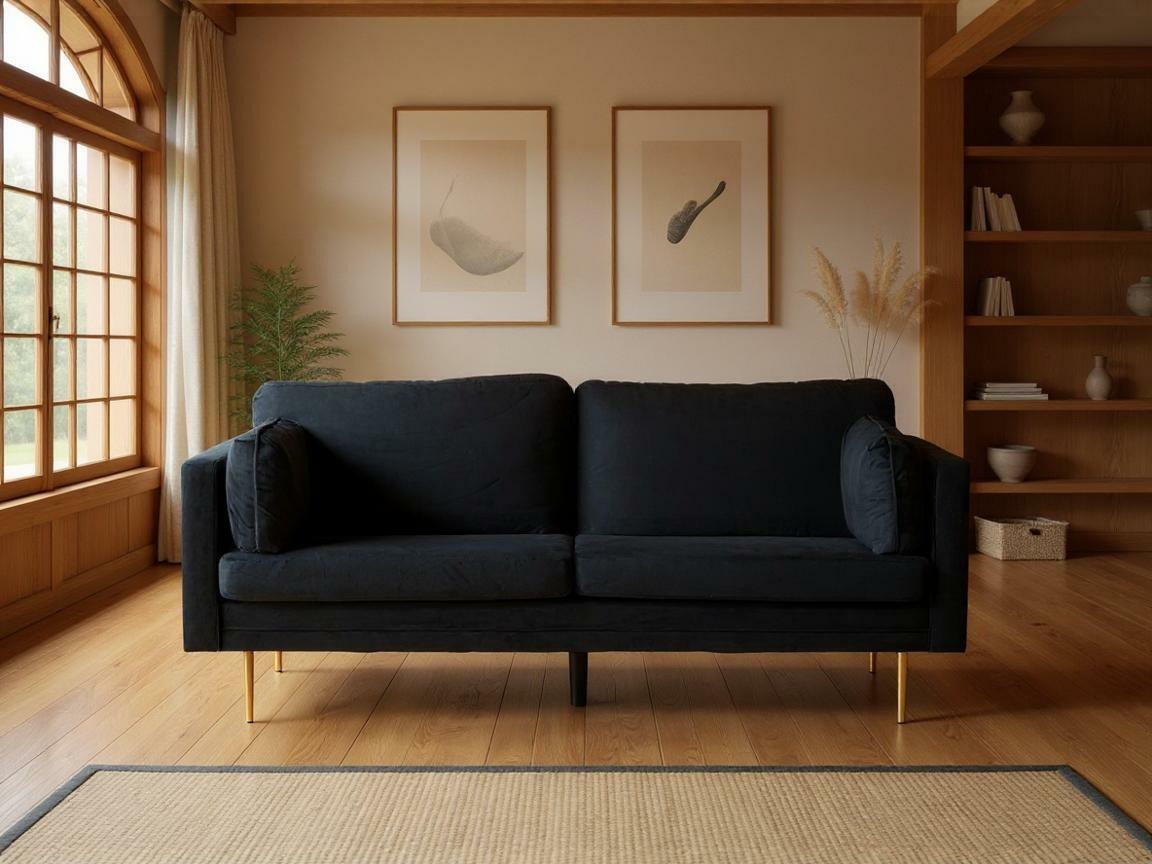 Divano Dallas 101 (Nero + D'oro)