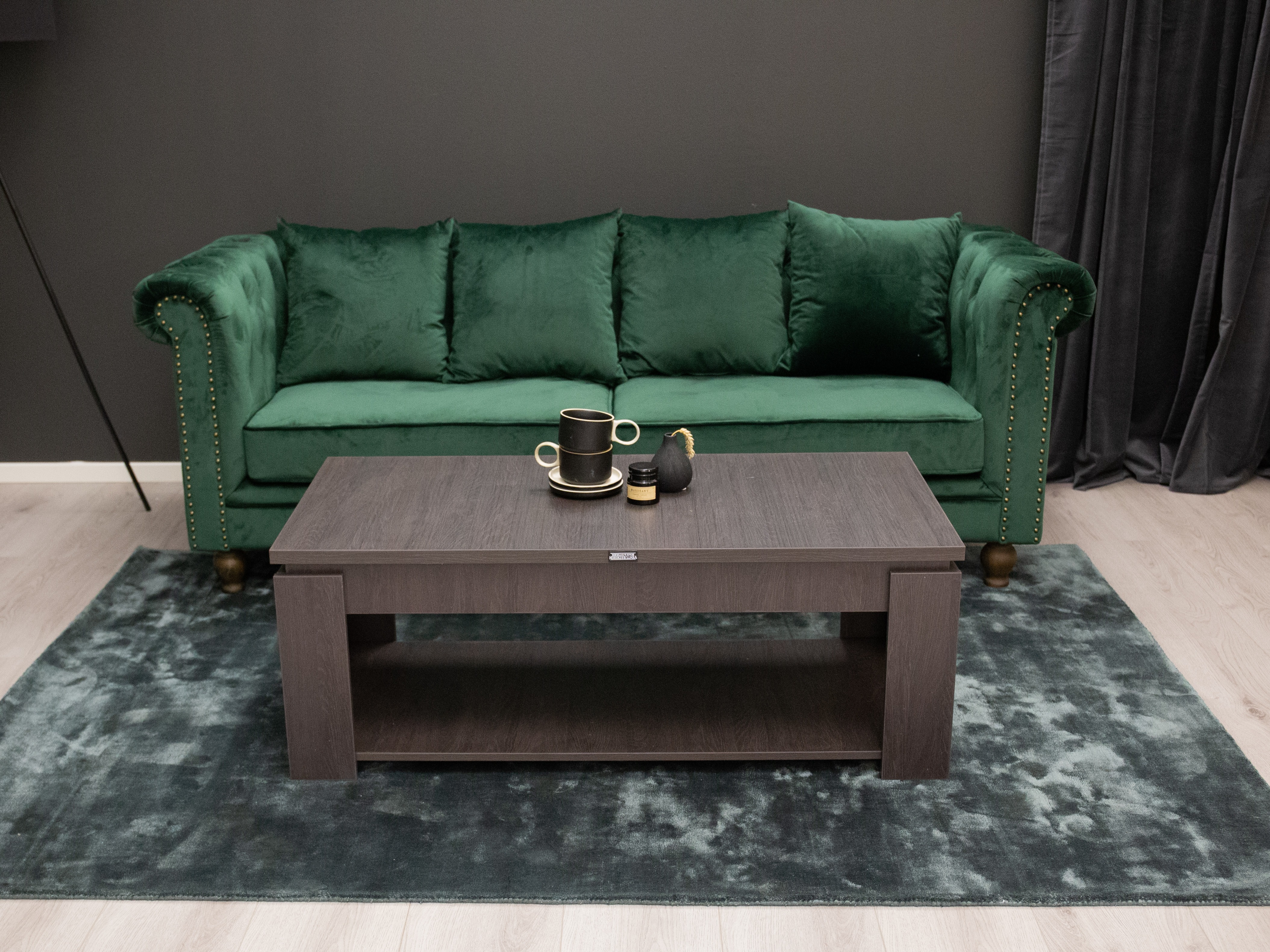 Divano chesterfield Dallas 255 (Verde)