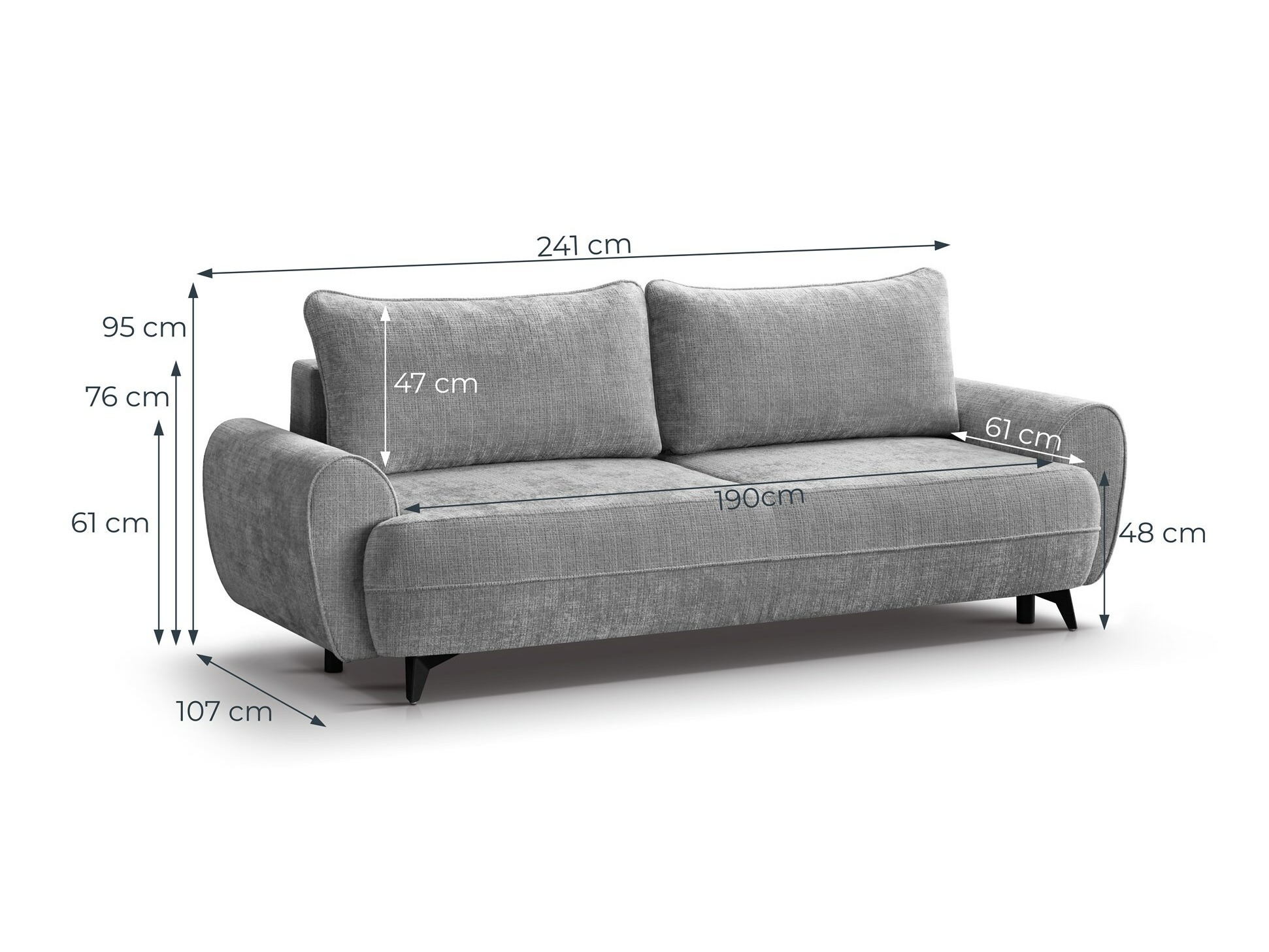 Divano letto Margate 114 (Cremona 02)