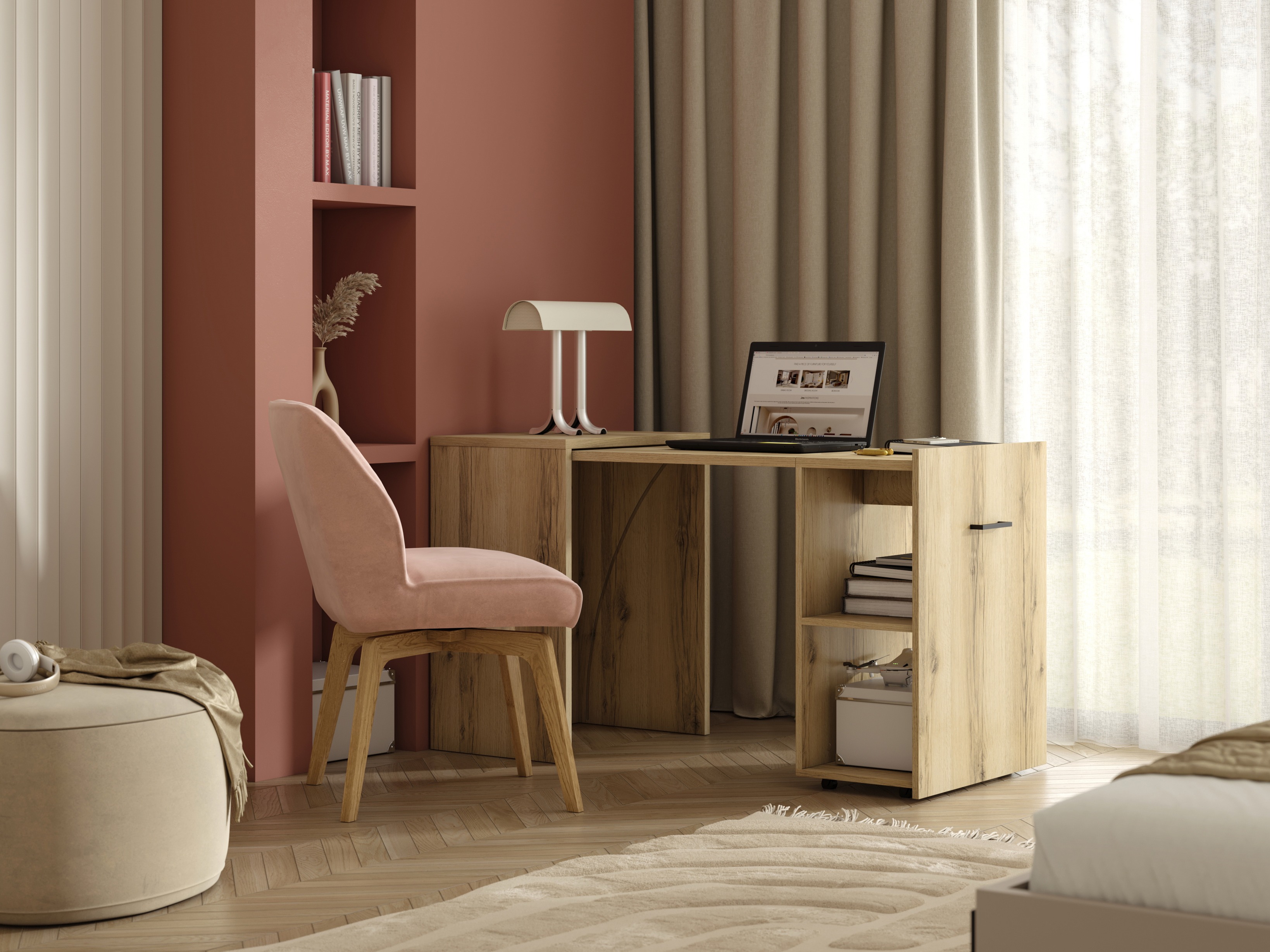 Scrivania da ufficio Austin 304 (Rovere chiaro)