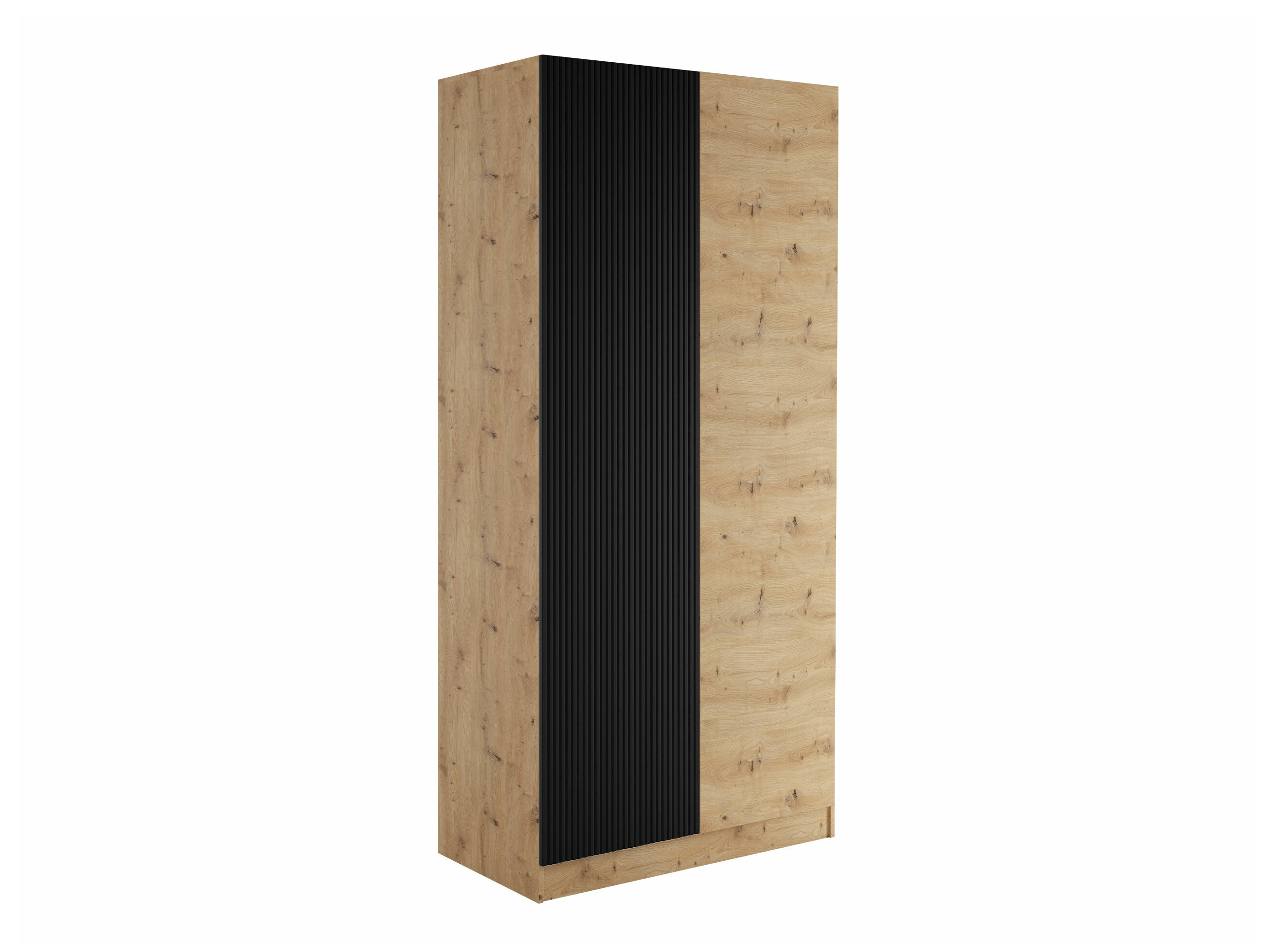 Armadio Lunole 113 (Rovere Artisan + Nero)