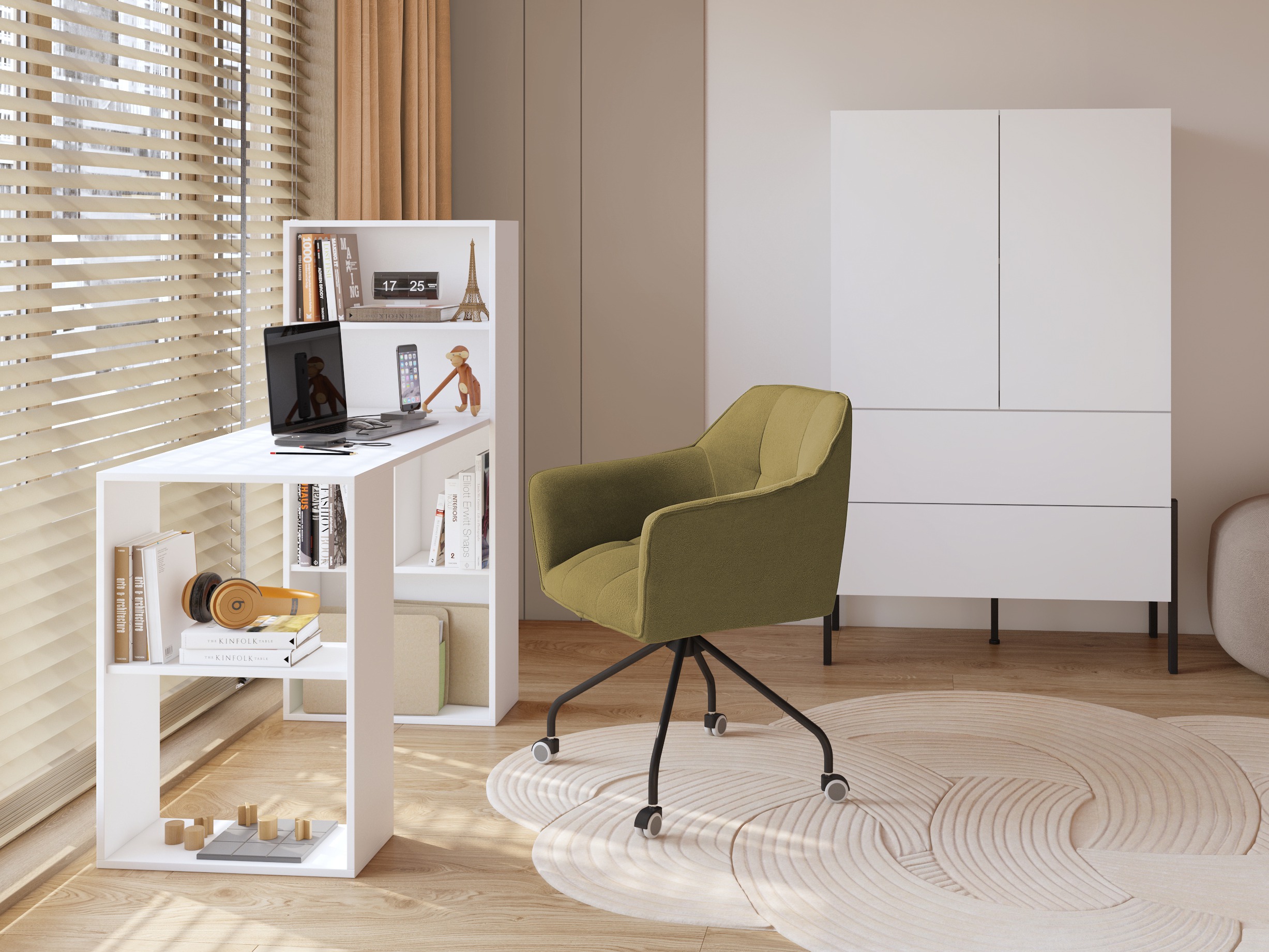 Scrivania da ufficio Austin 329 (Bianco)