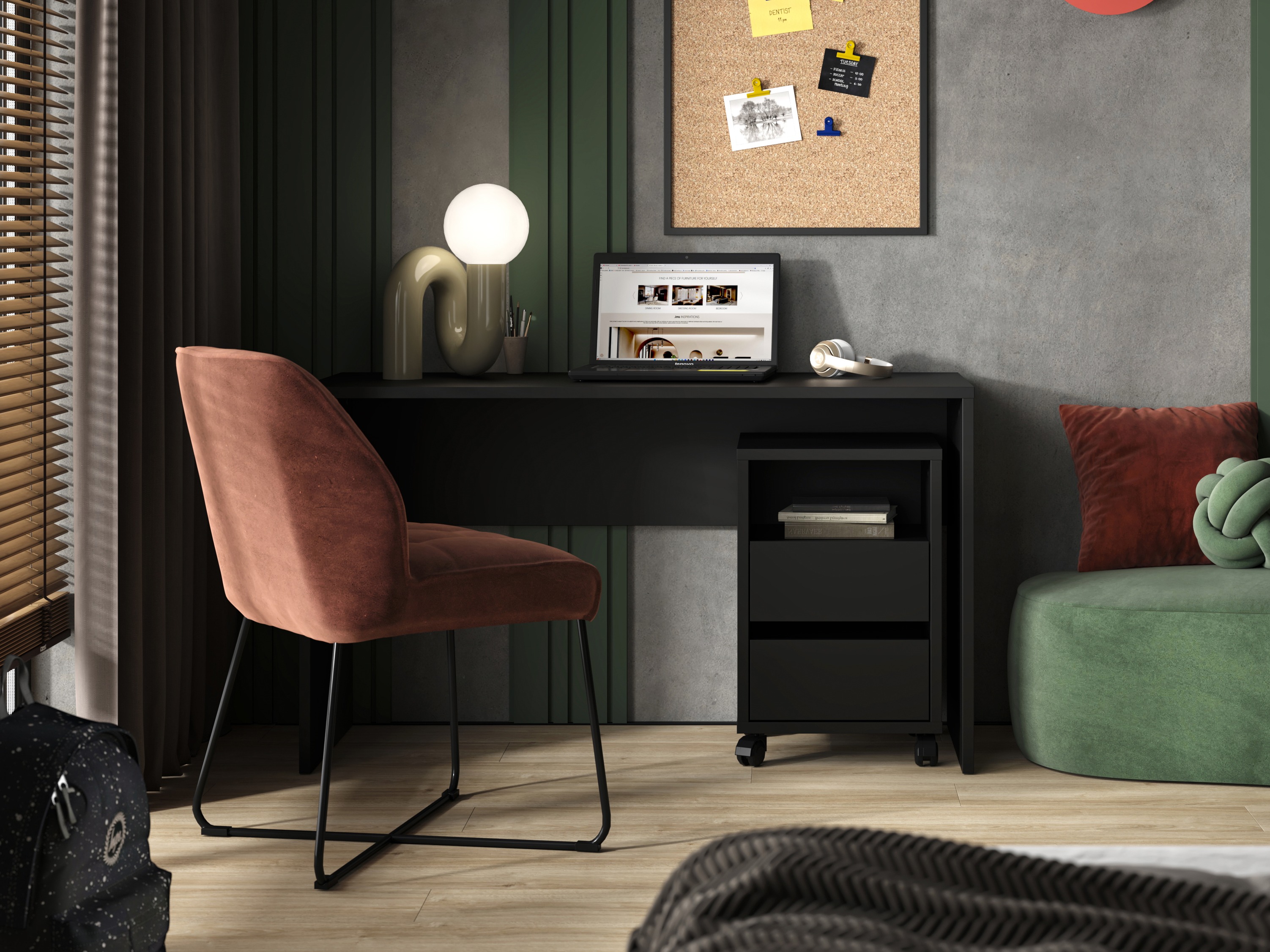Scrivania da ufficio Austin 345 (Nero)