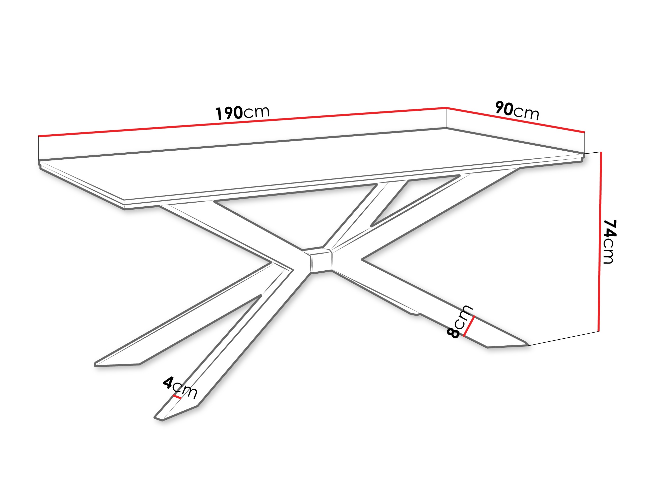 Tavolo Goodyear 135 (Marmo nero)
