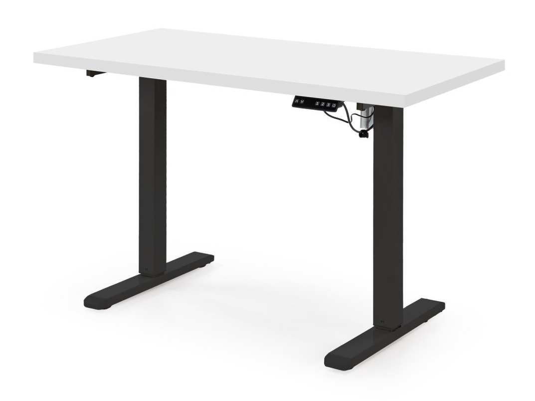 Scrivania con altezza regolabile Houston 1942 (Bianco + Nero)