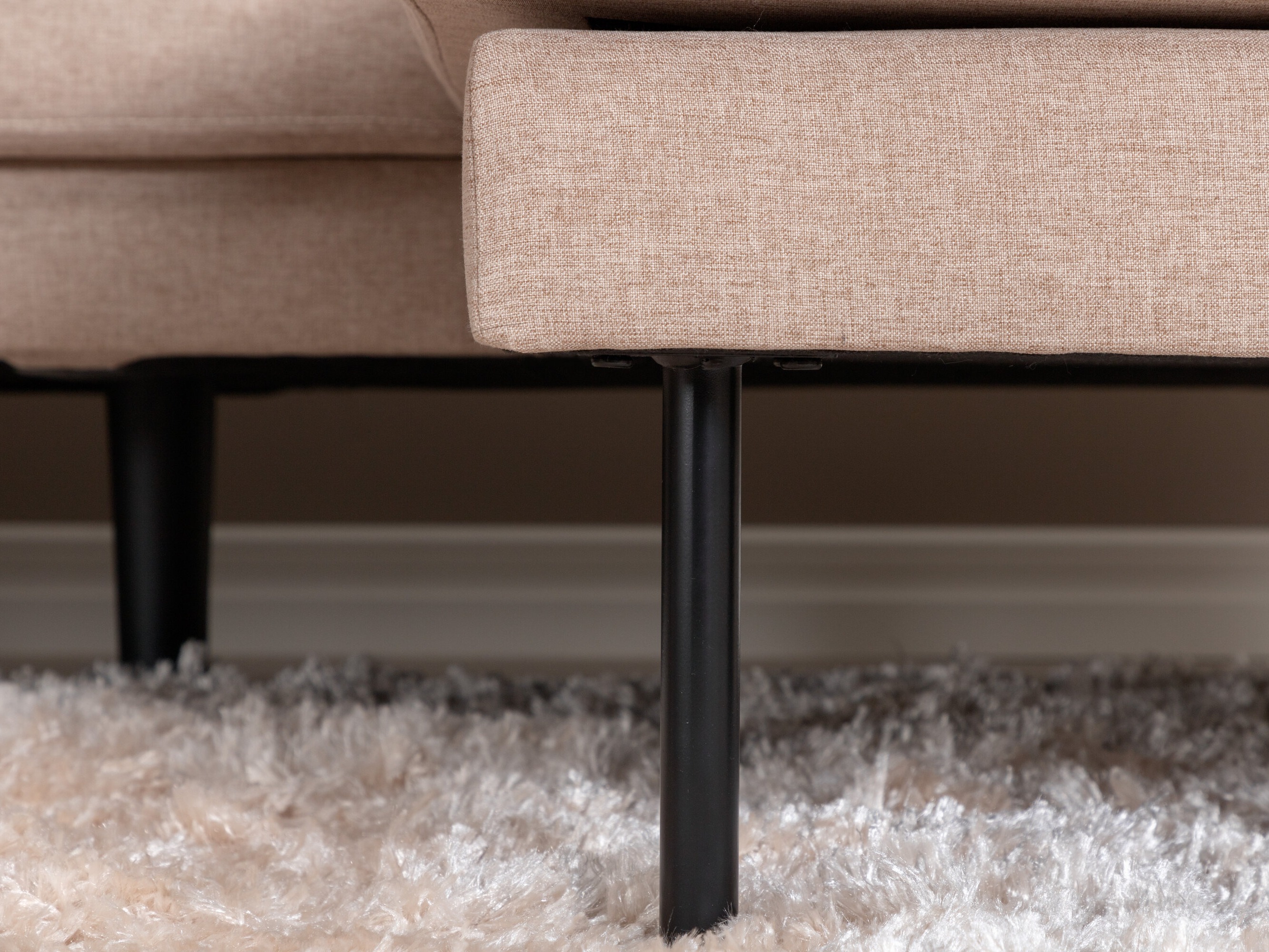 Divano angolare Fercame 102 (Marrone + Nero)